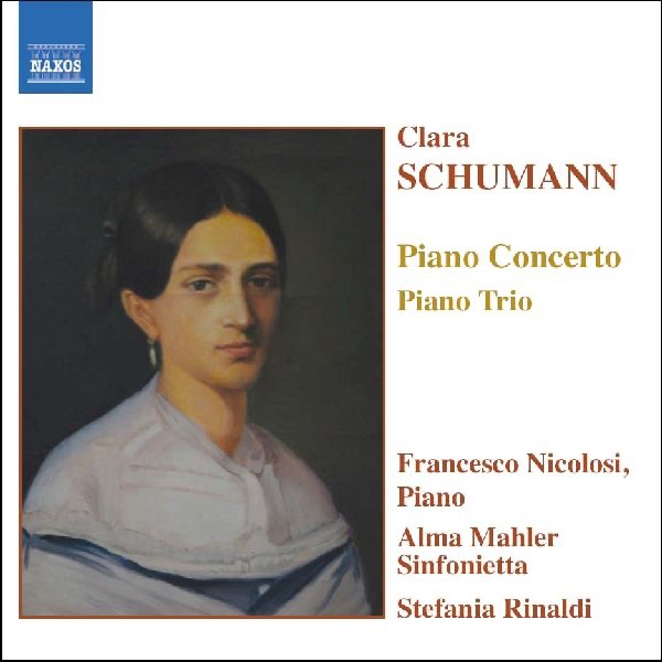 Clara Schumann: Piano Concerto & Piano Trio by Alma Mahler Sinfonietta, Francesco Nicolosi & Stefania Rinaldi album cover