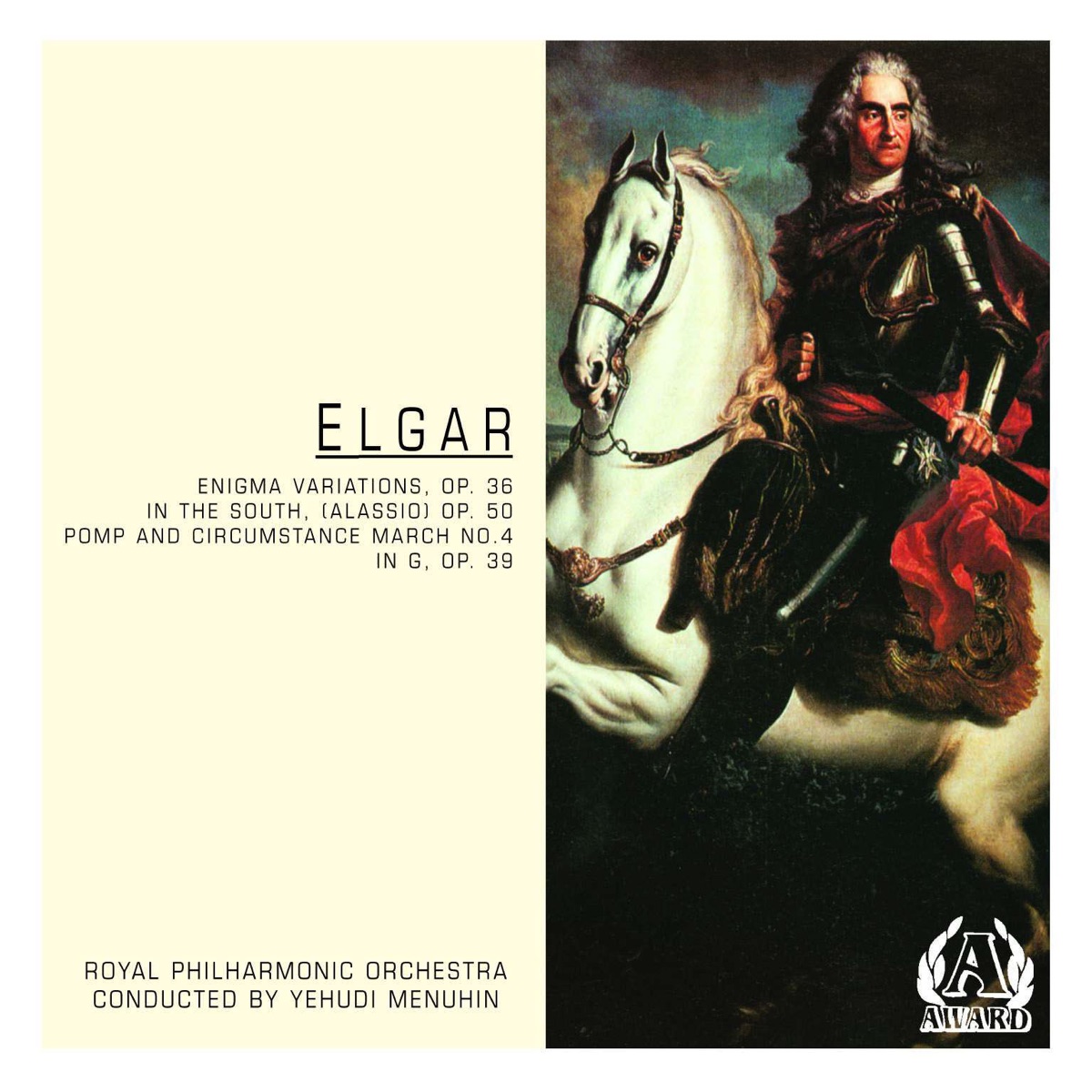Elgar - Variations On An Original Theme, "Enigma", OP.36 by Royal Philharmonic Orchestra & Yehudi Menuhin album cover