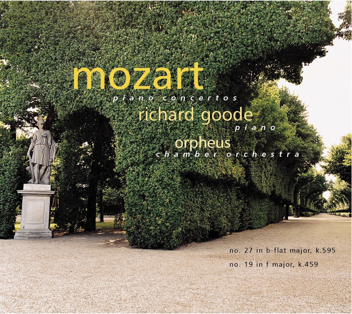 Mozart: Piano Concertos Nos. 27 &. 19 by Richard Goode & Orpheus Chamber Orchestra album cover
