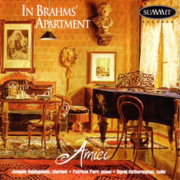 In Brahms' Apartment by Amici Chamber Ensemble album cover
