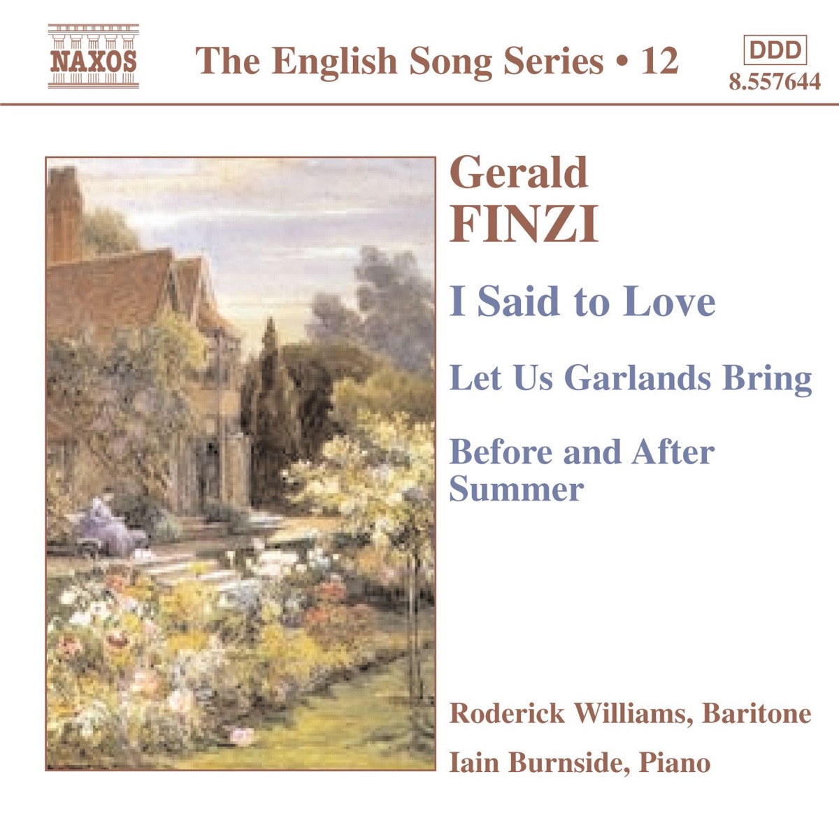 Finzi: The English Song Series, Vol. 12 by Iain Burnside & Roderick Williams album cover