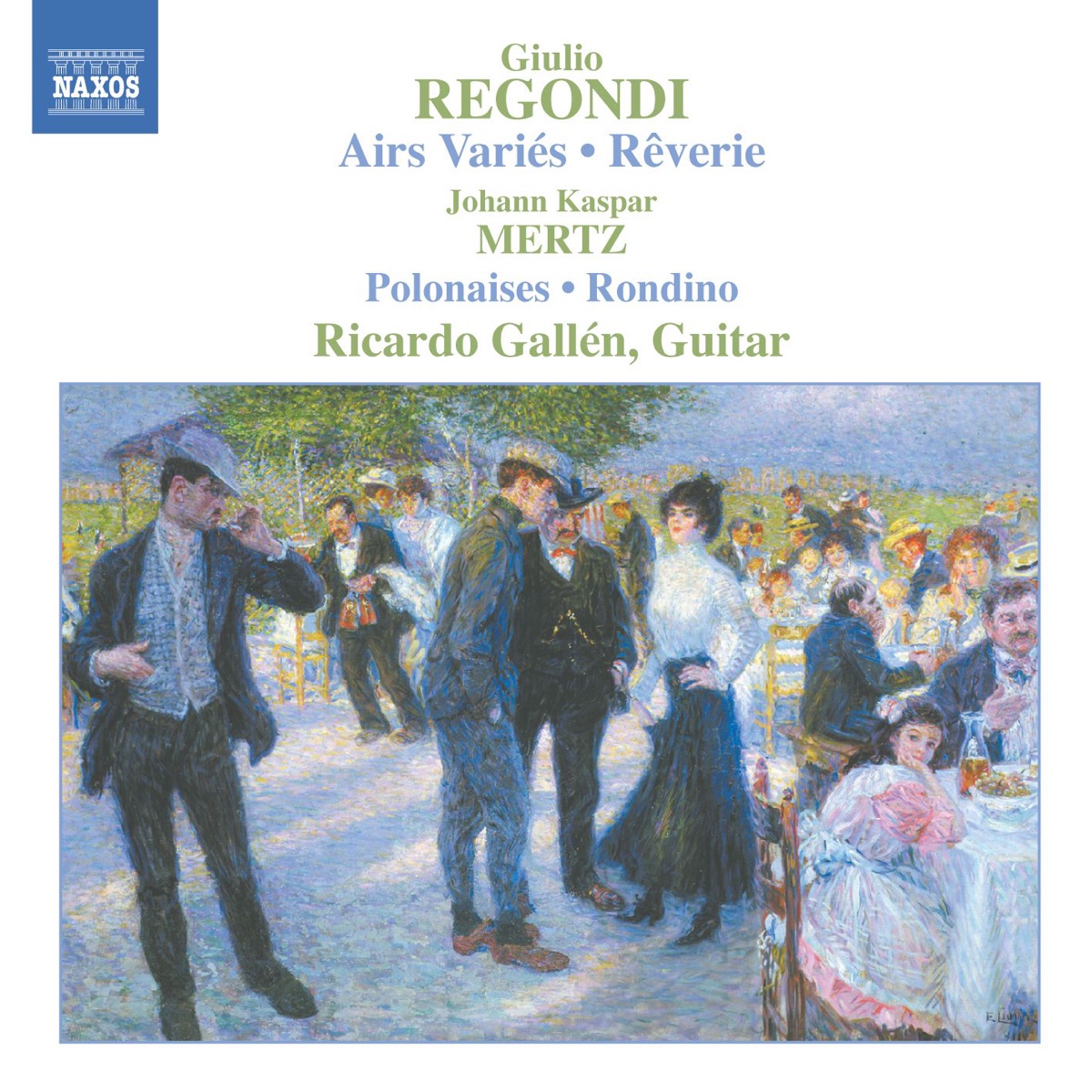 Regondi & Mertz: Guitar Music by Ricardo Gallén album cover