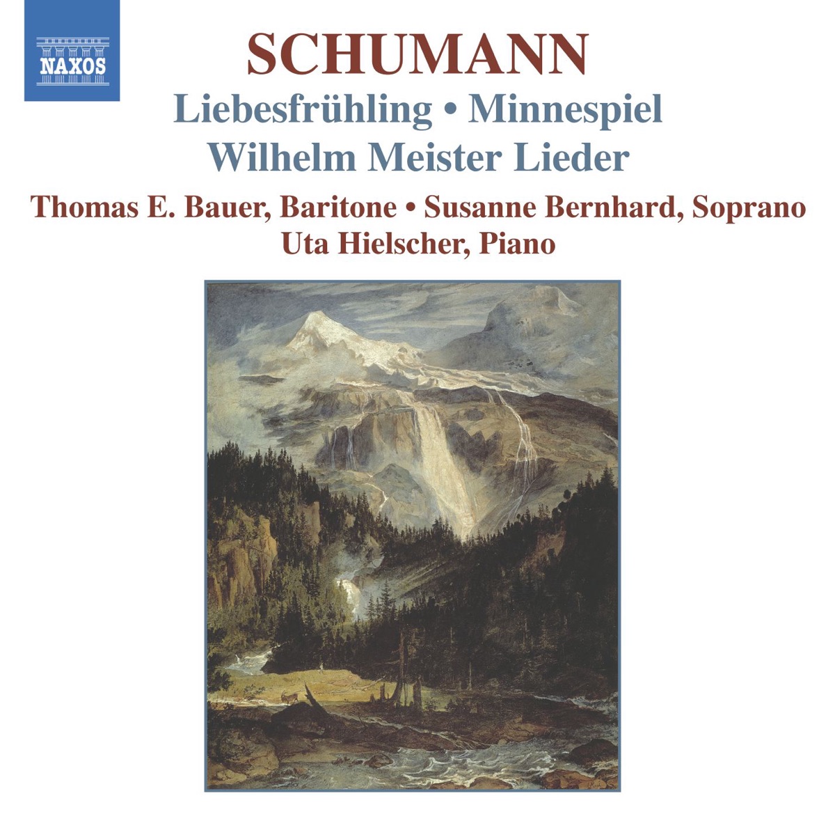 Schumann: 12 Gedichte aus "Liebesfruhling", Op. 37 - Minnespiel, Op. 101 by Susanne Bernhard, Thomas E. Bauer & Uta Hielscher album cover
