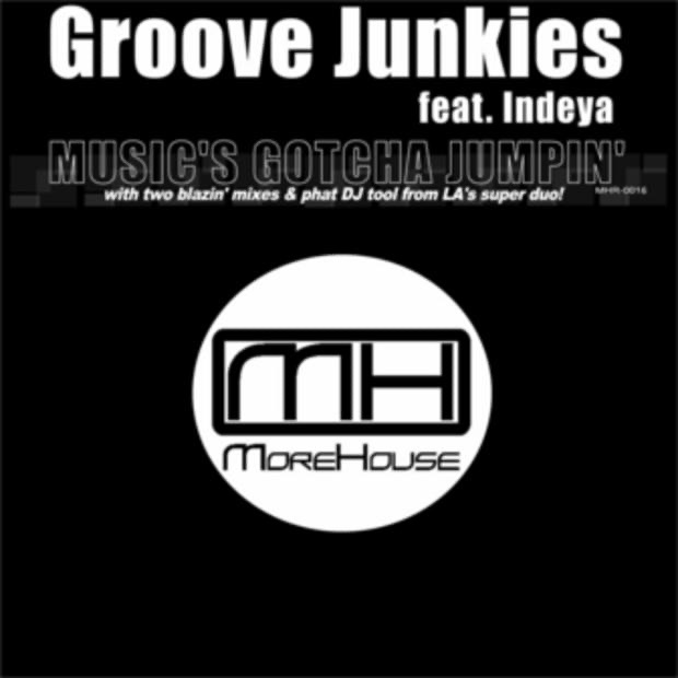 Music's Gotcha Jumpin' (feat. Indeya) - EP by Groove Junkies album cover
