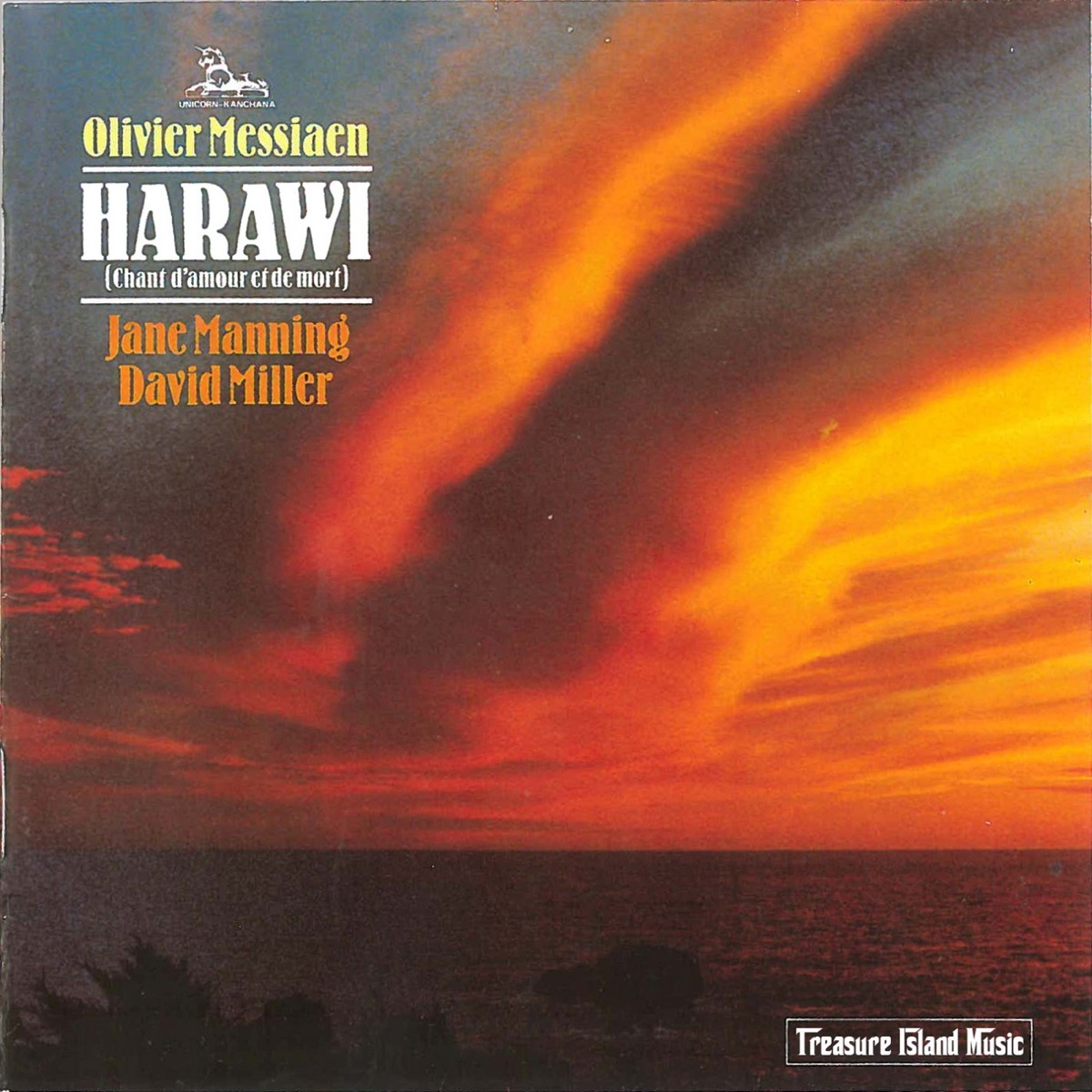 Harawi (Chant d'amour et de mort) by Jane Manning & David Miller album cover