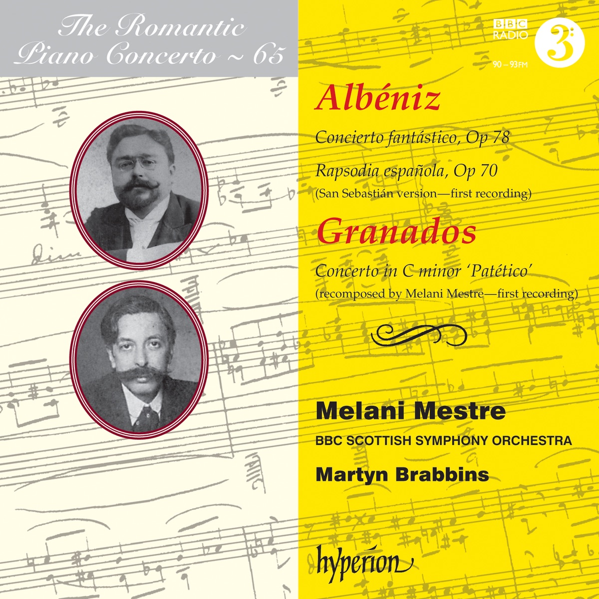 Albéniz & Granados: Piano Concertos by Melani Mestre, BBC Scottish Symphony Orchestra & Martyn Brabbins album cover
