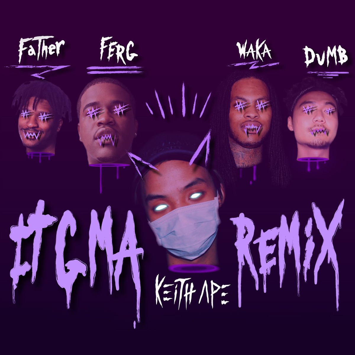 It G Ma (Remix) [feat. A$AP Ferg, Father, Dumbfoundead, & Waka Flocka Flame] - Single by Keith Ape album cover