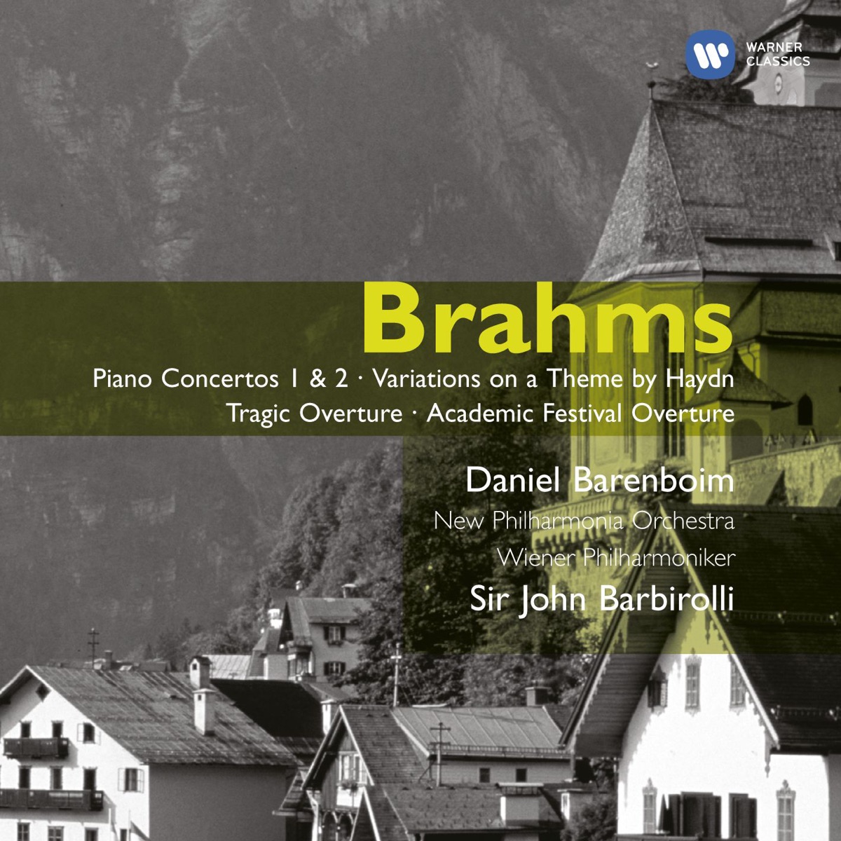 Brahms: Piano Concertos 1 & 2, etc (1998 Remastered) by Daniel Barenboim & Sir John Barbirolli album cover
