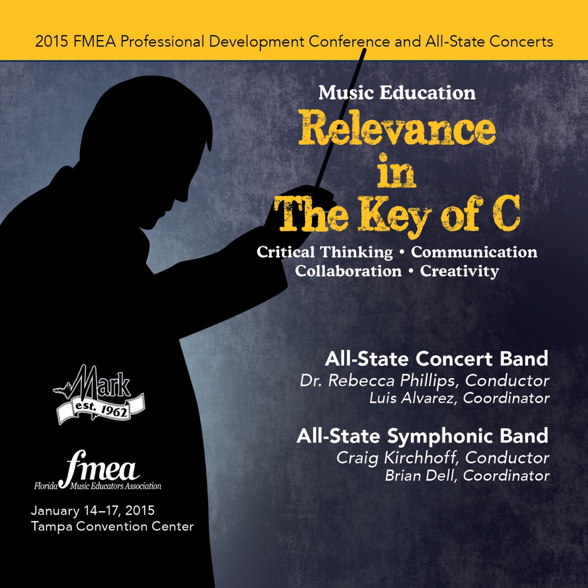 2015 Florida Music Educators Association (FMEA): All-State Concert Band & All-State Symphonic Band [Live] by Florida All-State Concert Band & Florida All-State Symphonic Band album cover