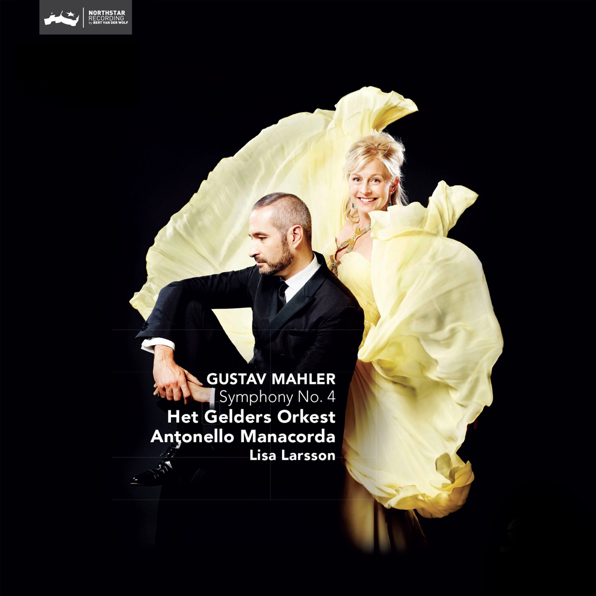 Symphony No. 4 by Antonello Manacorda, Lisa Larsson & Het Gelders Orkest album cover
