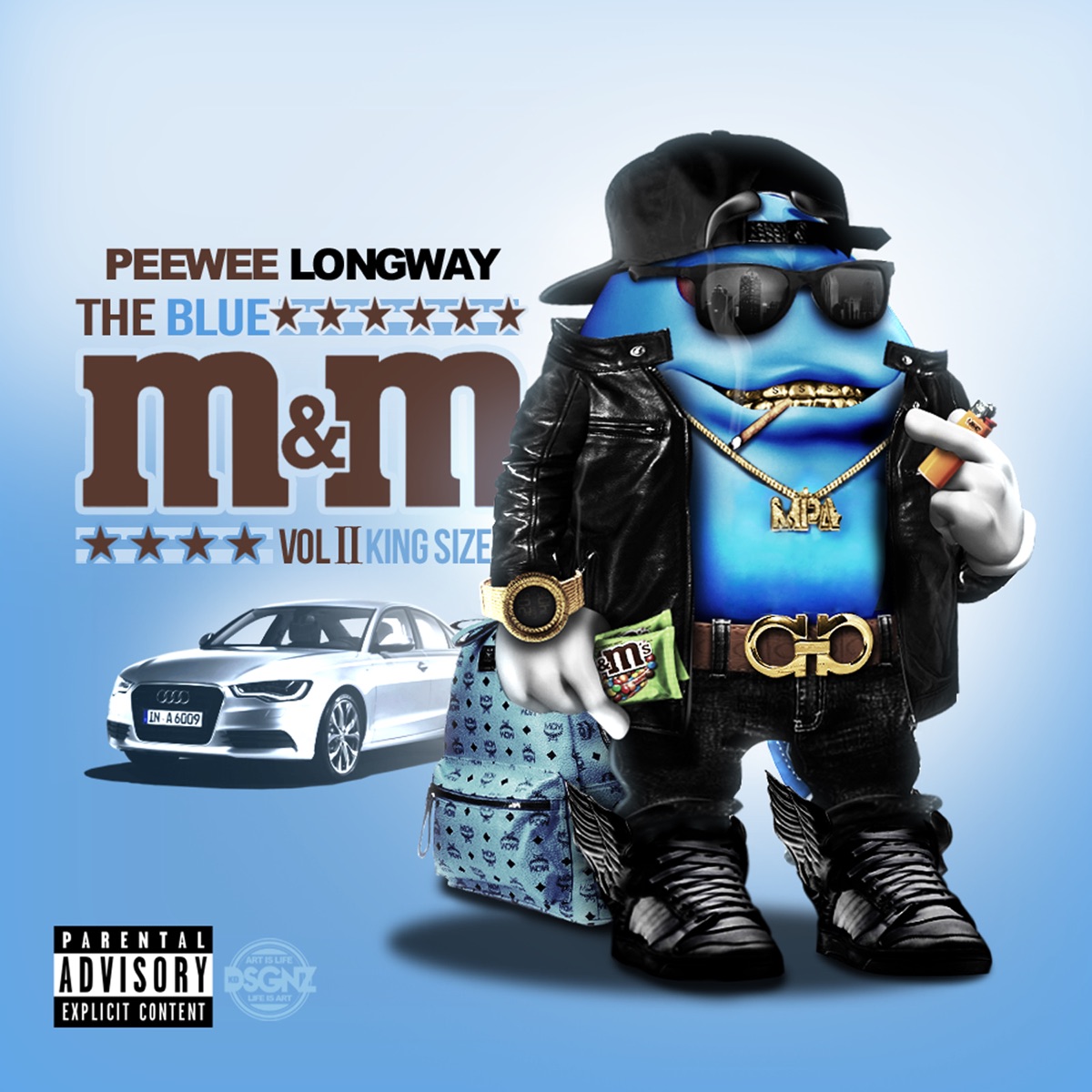 The Blue M&M 2 (King Size) by Peewee Longway album cover