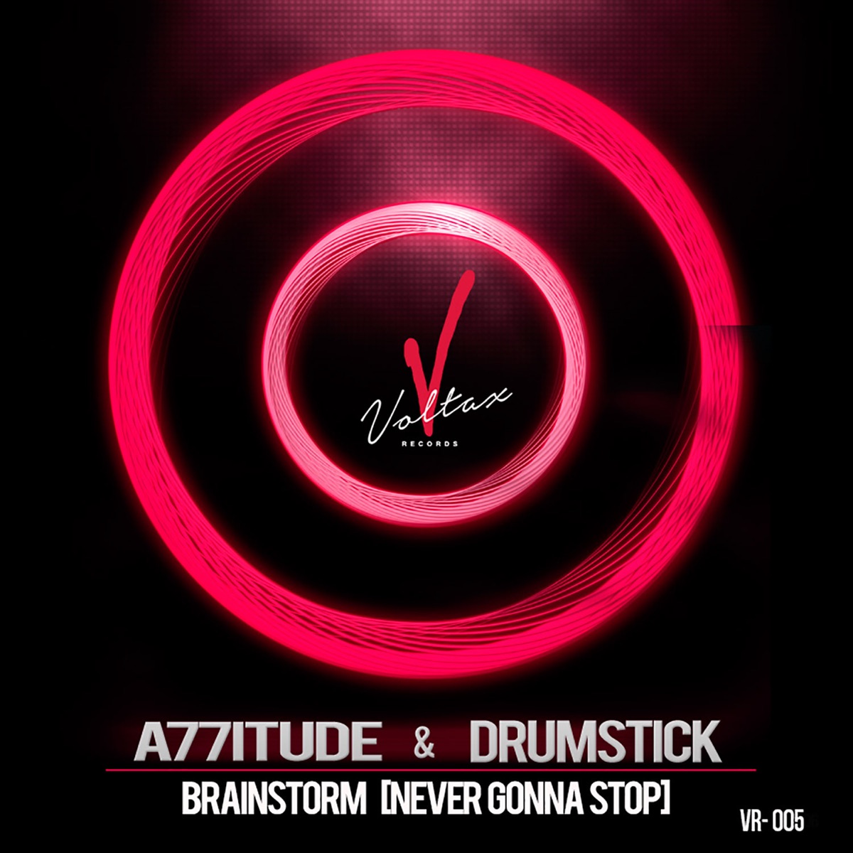 Brainstorm (Never Gonna Stop) - Single by A77itude & Drumstick album cover