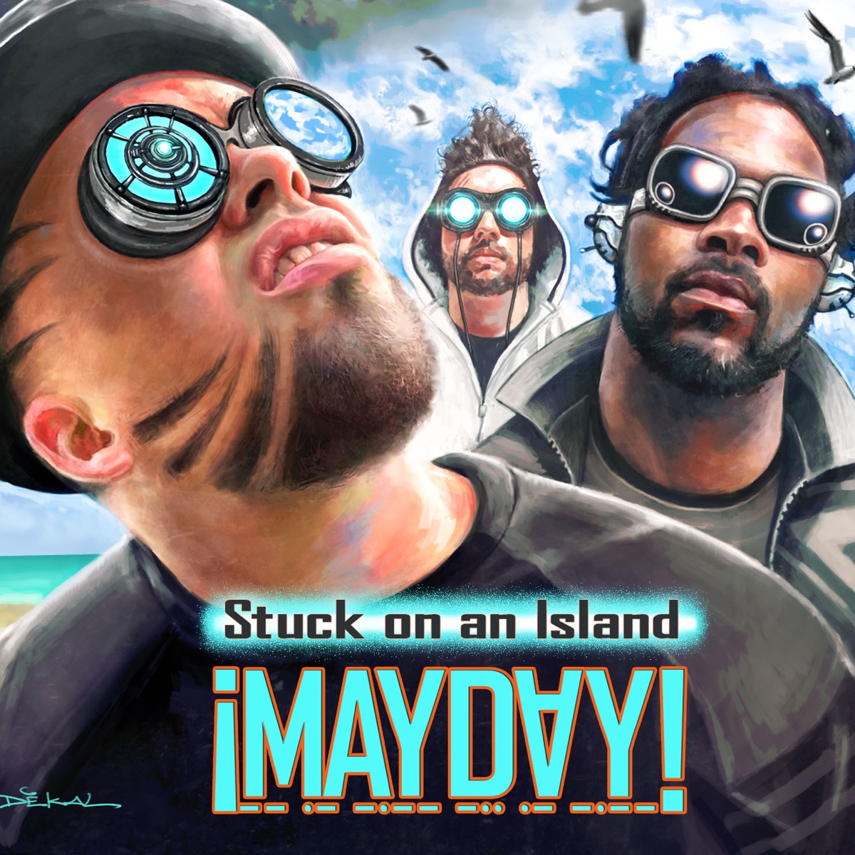 Stuck on an Island by ¡MAYDAY! album cover