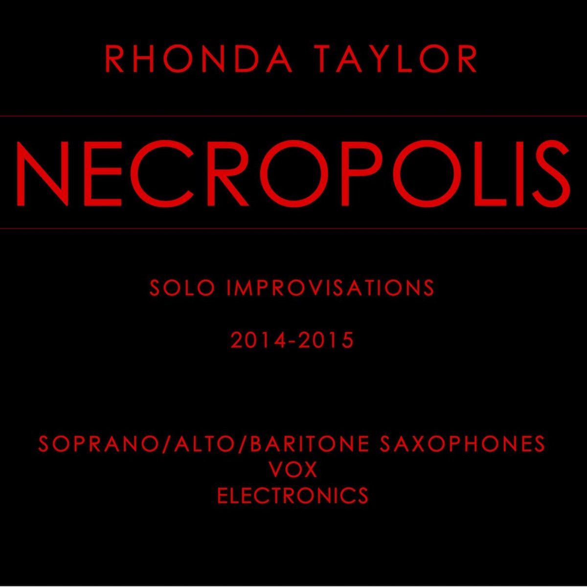 Necropolis by Rhonda Taylor album cover