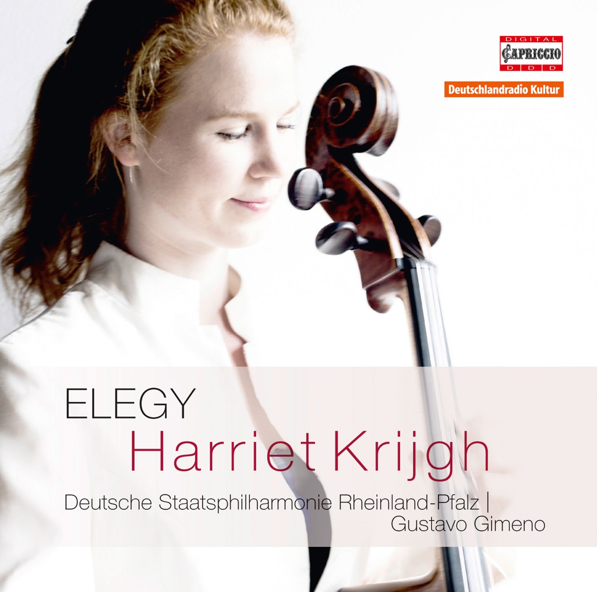Elegy by Harriet Krijgh, Deutsche Staatsphilharmonie Rheinland-Pfalz & Gustavo Gimeno album cover