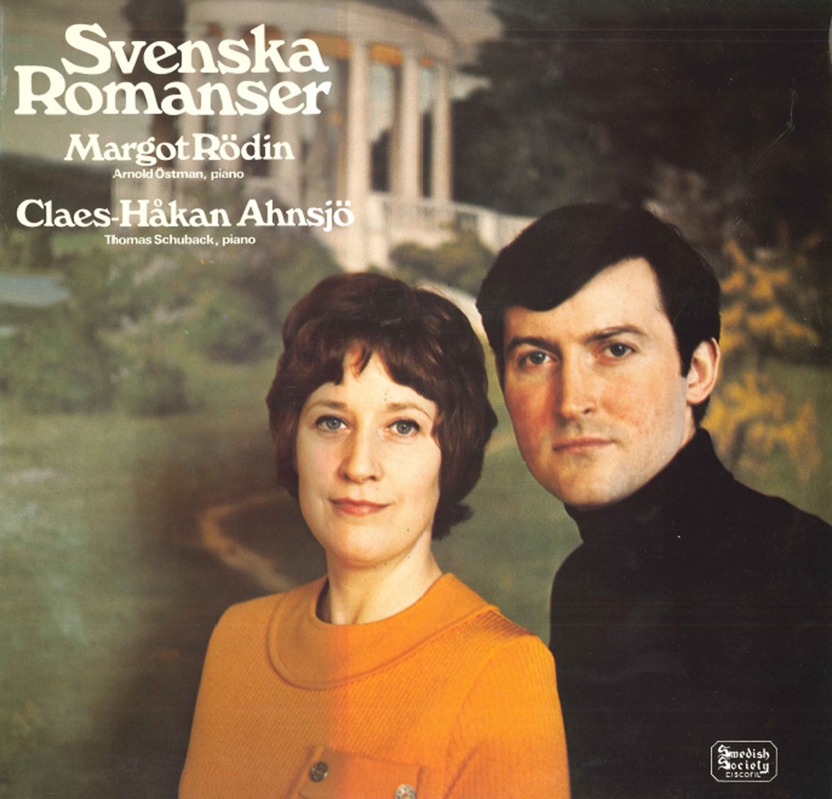 Svenska romanser by Margot Rödin & Claes-Hakan Ahnsjo album cover