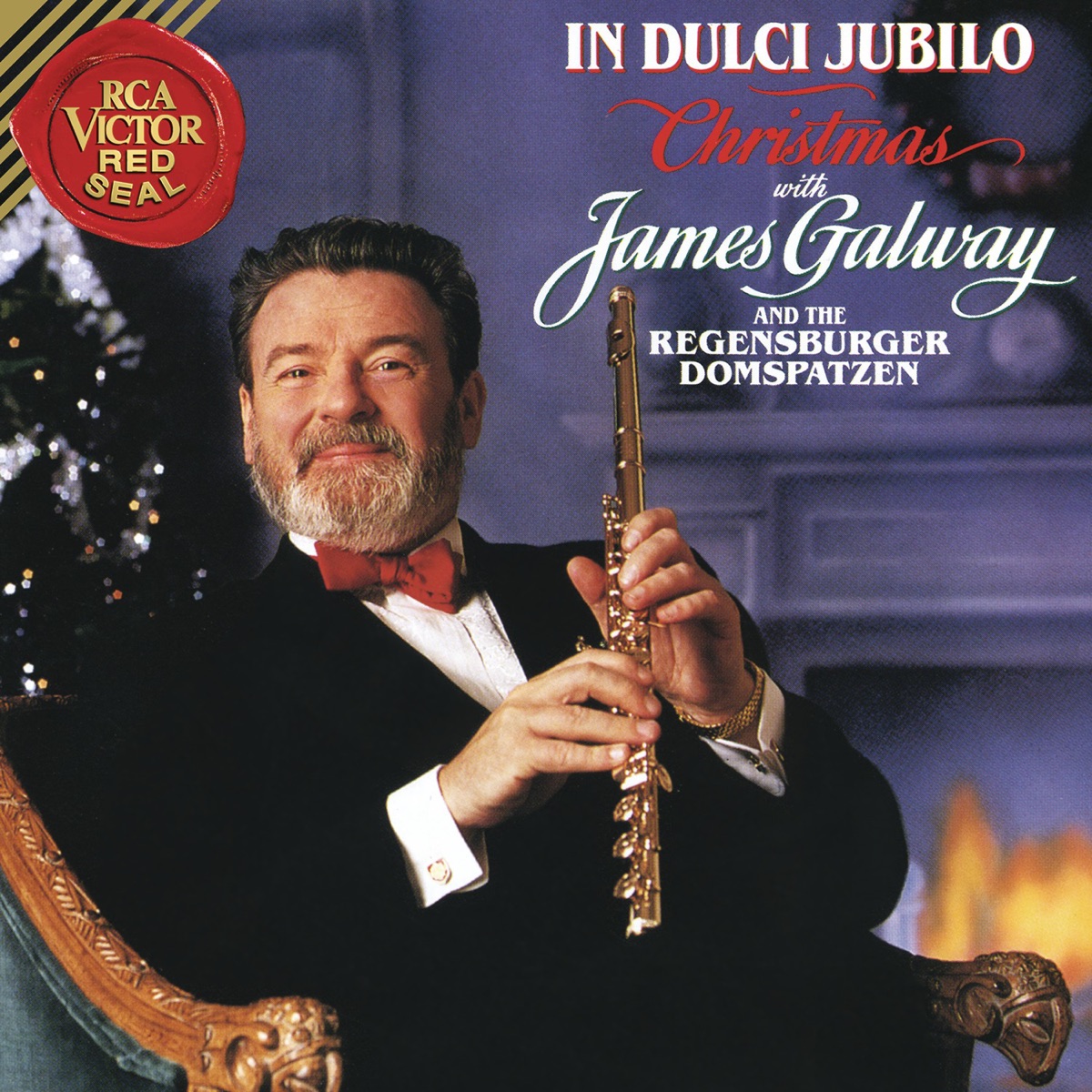 Christmas with James Galway - In Dulci Jubilo by James Galway, Die Regensburger Domspatzen, Munich Radio Orchestra & John Georgiadis album cover