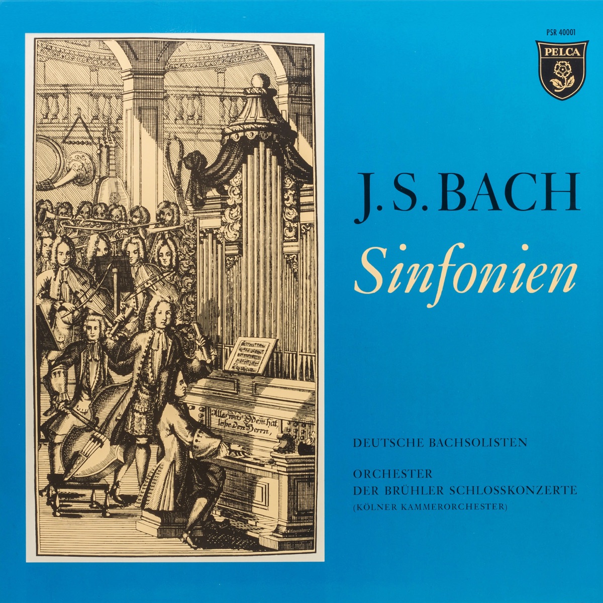 Bach: Sinfonien by Deutsche Bachsolisten, Helmut Winschermann & Orchester der Brühler Schlosskonzerte album cover
