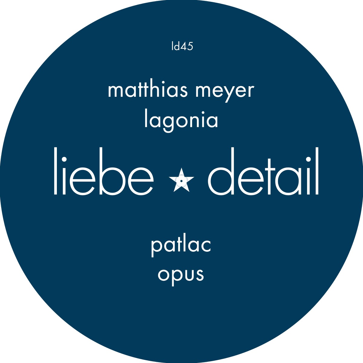 Lagonia / Opus - Single by Matthias Meyer & Patlac album cover