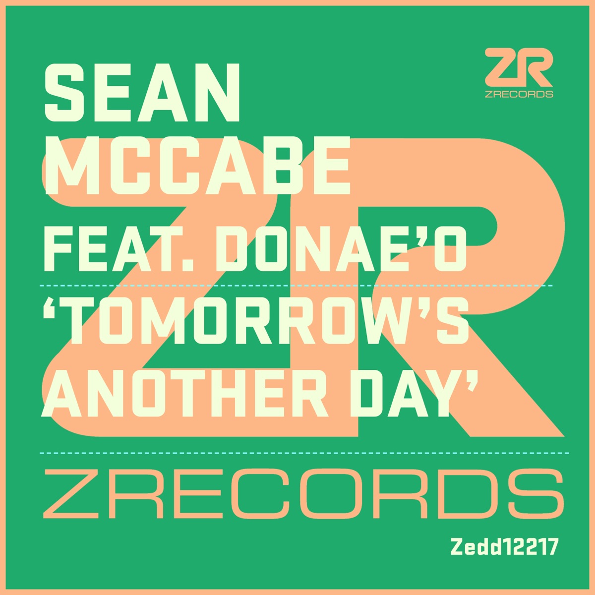Tomorrow's Another Day (feat. Donae'o) - Single by Sean McCabe album cover