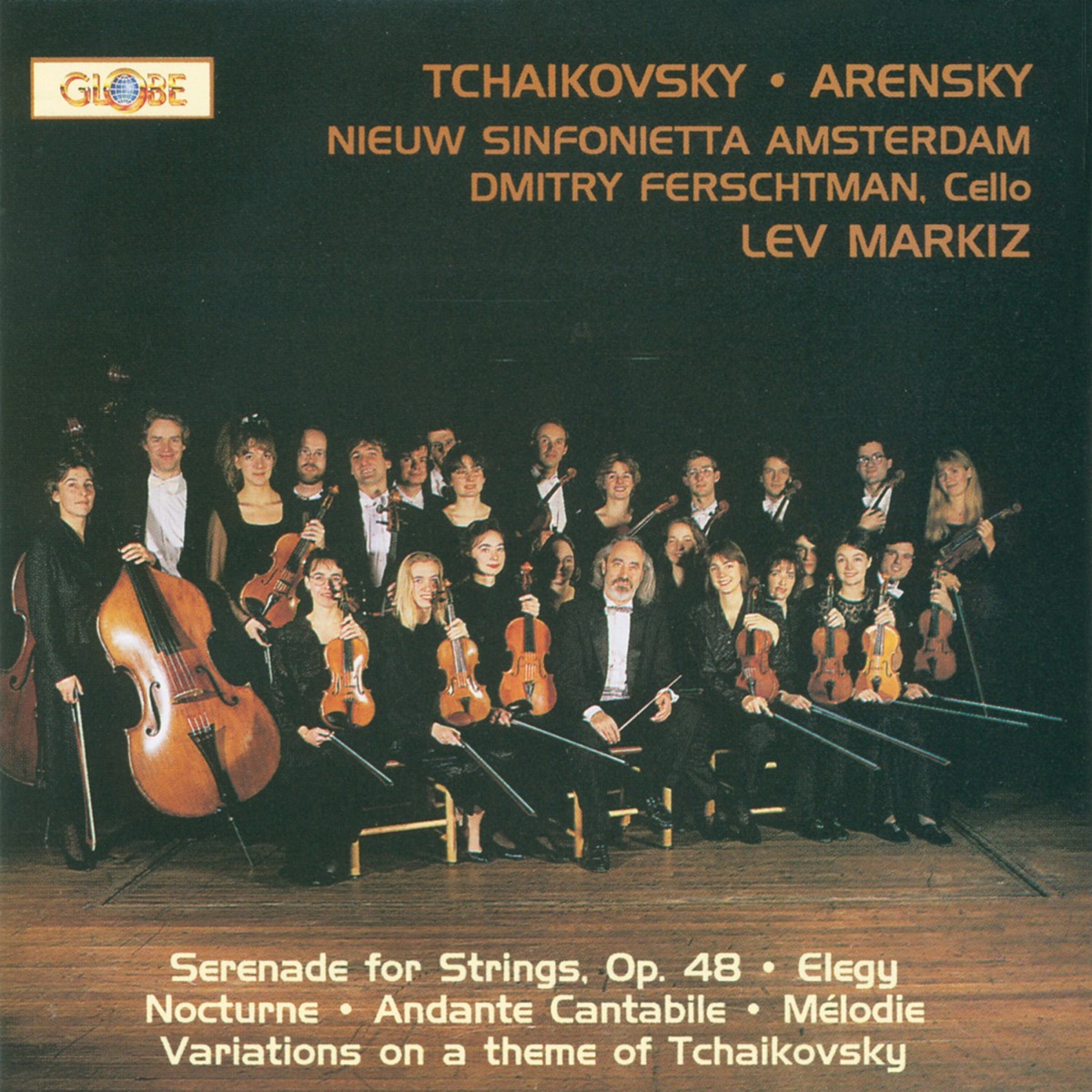 Arensky: Variations on a Theme of Tchaikovsky - Tchaikovsky: Serenade for Strings, Op. 48 by Amsterdam Sinfonietta album cover