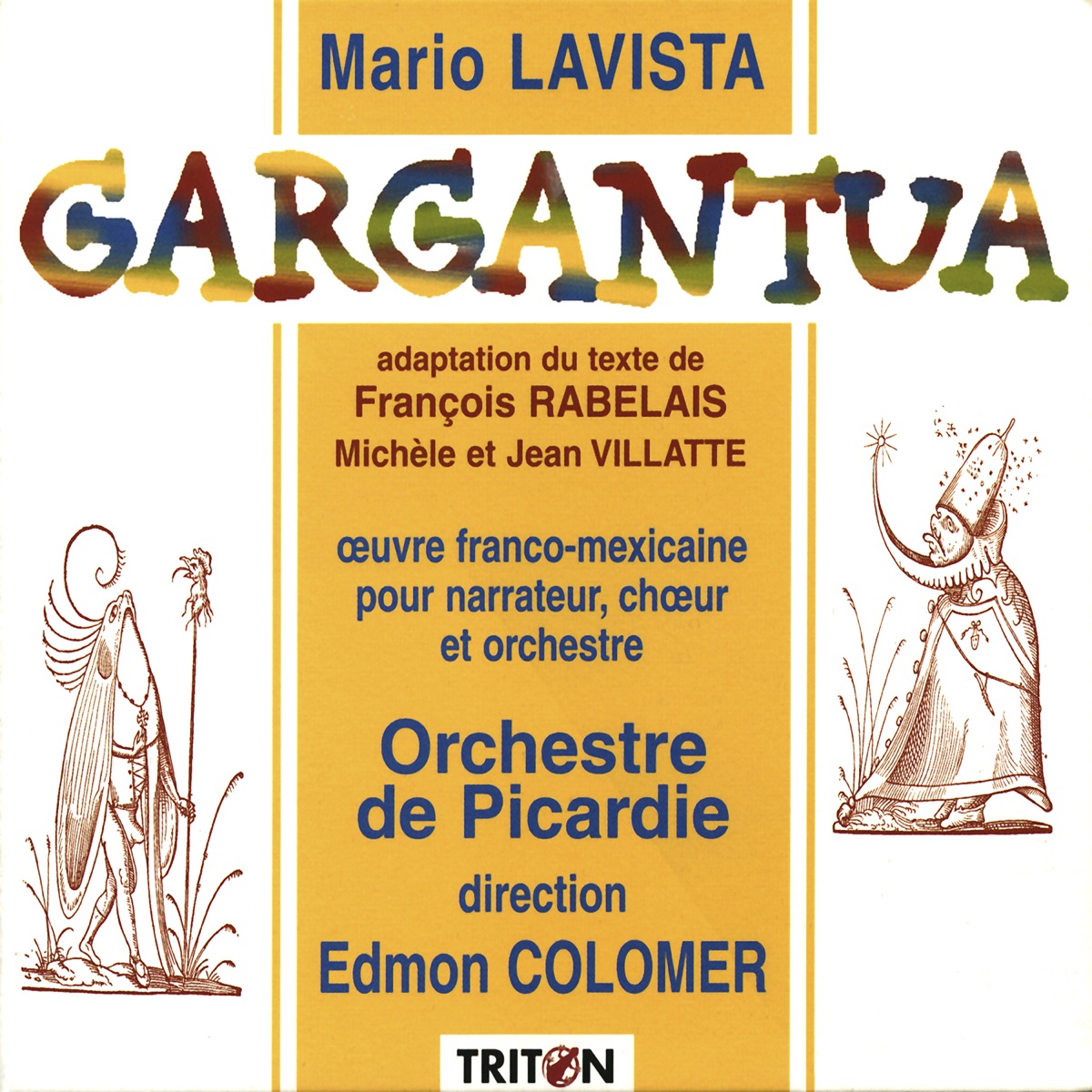Mario Lavista: Gargantua by Philippe Murgier, Guillermo Sheridan, Orchestre de Picardie & Edmon Colomer album cover
