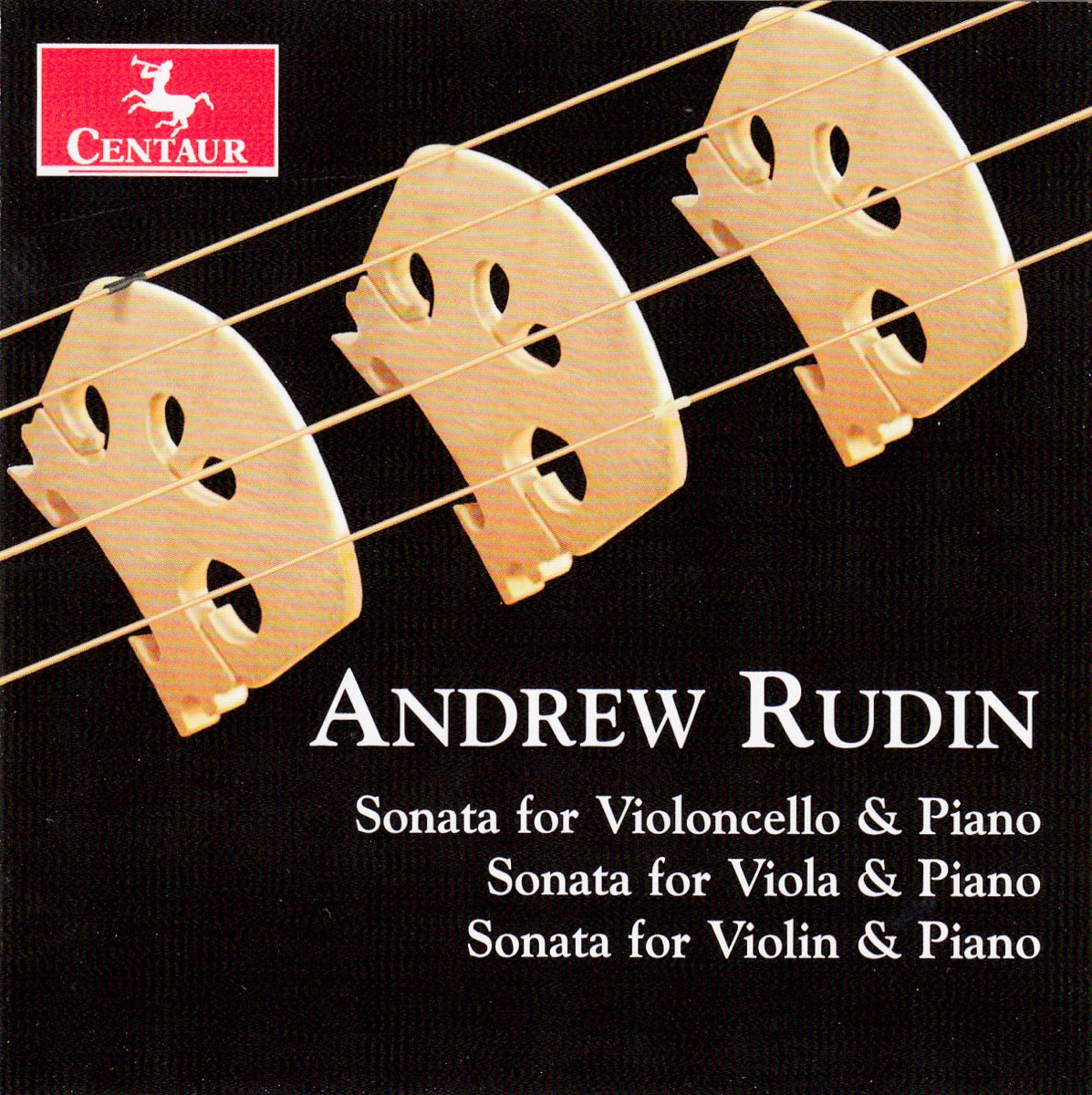 Andrew Rudin: 3 String Sonatas by Miranda Cuckson, Brett Deubner & Sam Magill album cover