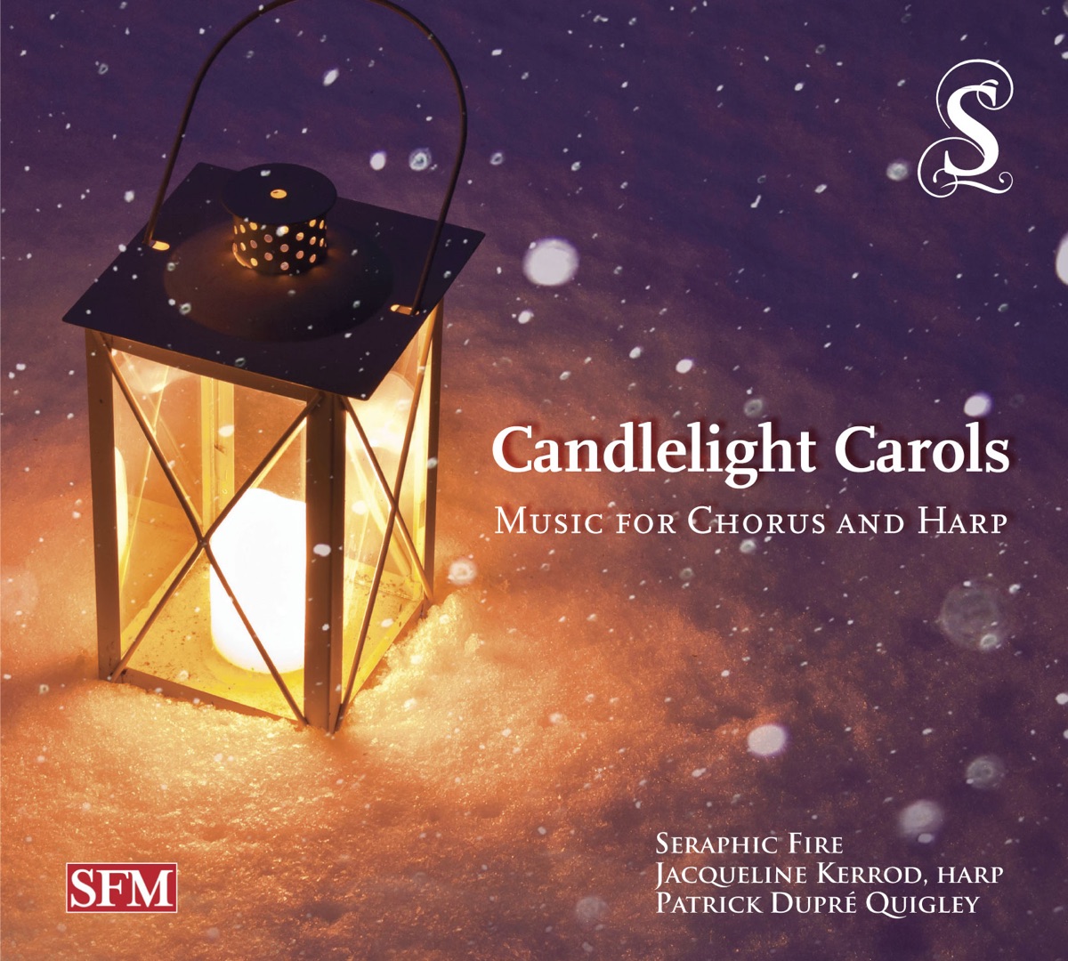 Candlelight Carols: Music for Chorus & Harp by Seraphic Fire, Patrick Dupré Quigley & Jacqueline Kerrod album cover