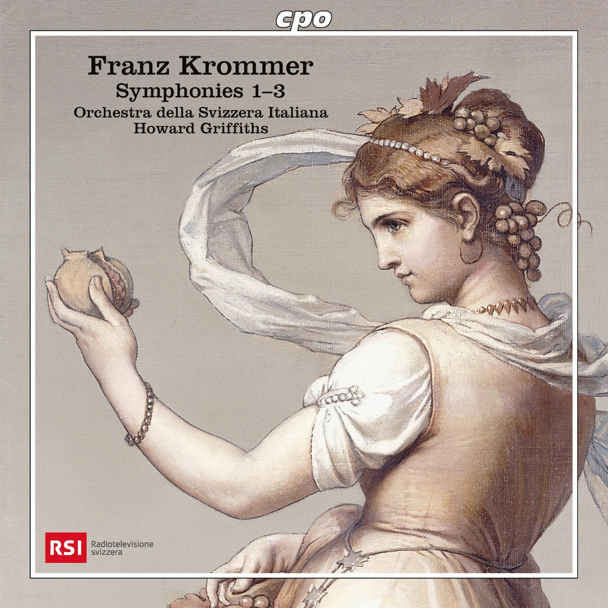 Krommer: Symphonies Nos. 1-3 by Orchestra della Svizzera Italiana & Howard Griffiths album cover