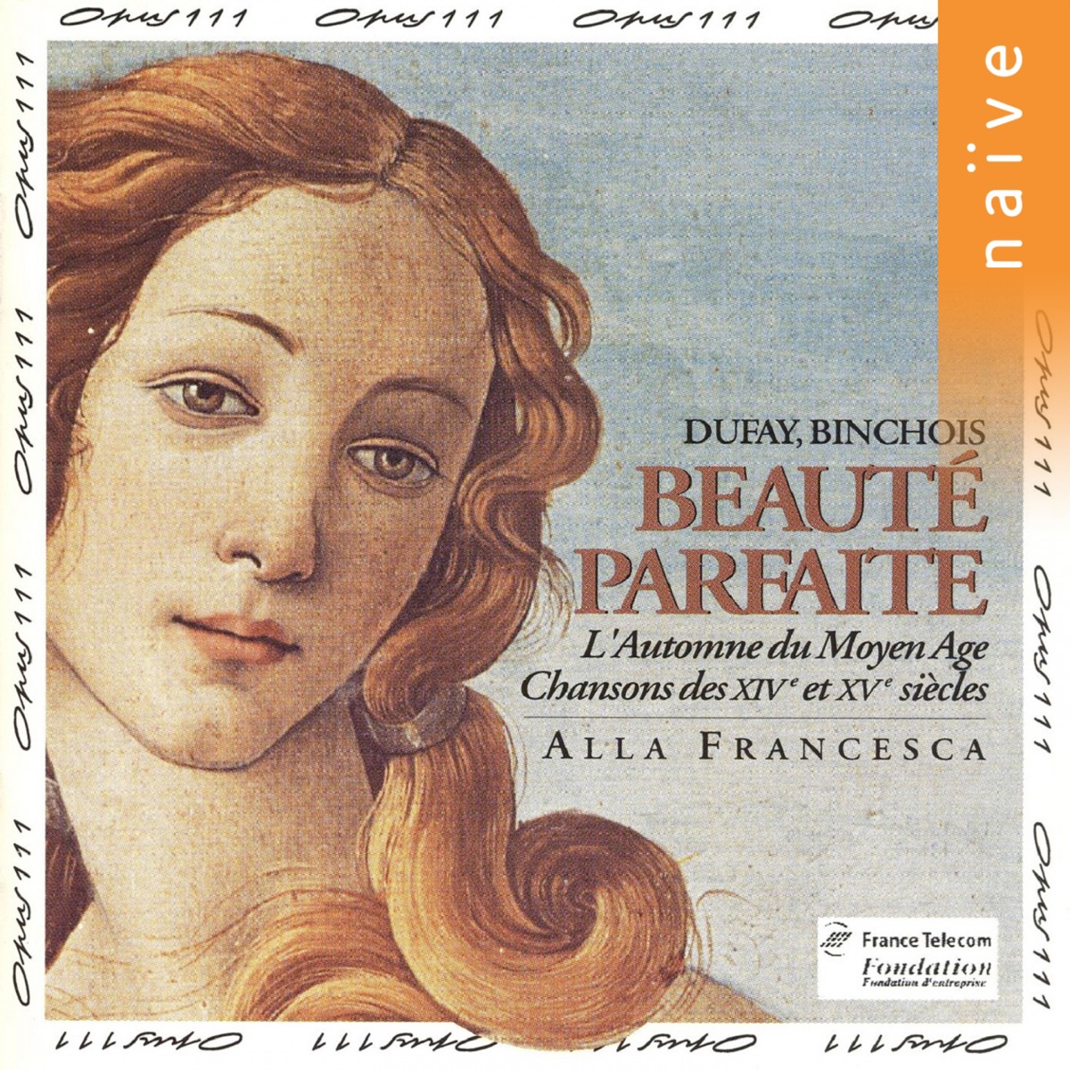Beauté parfaite by Brigitte Lesne & Alla Francesca album cover