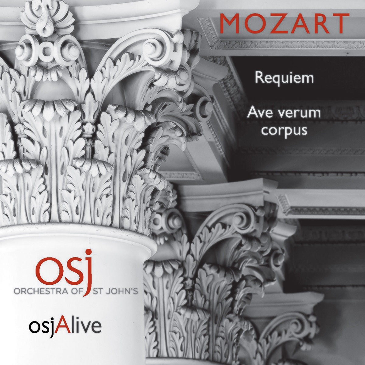 Mozart: Ave verum corpus, K. 618 & Requiem in D Minor, K. 626 (Live) by OSJ Voices, St. John's Orchestra & John Lubbock album cover