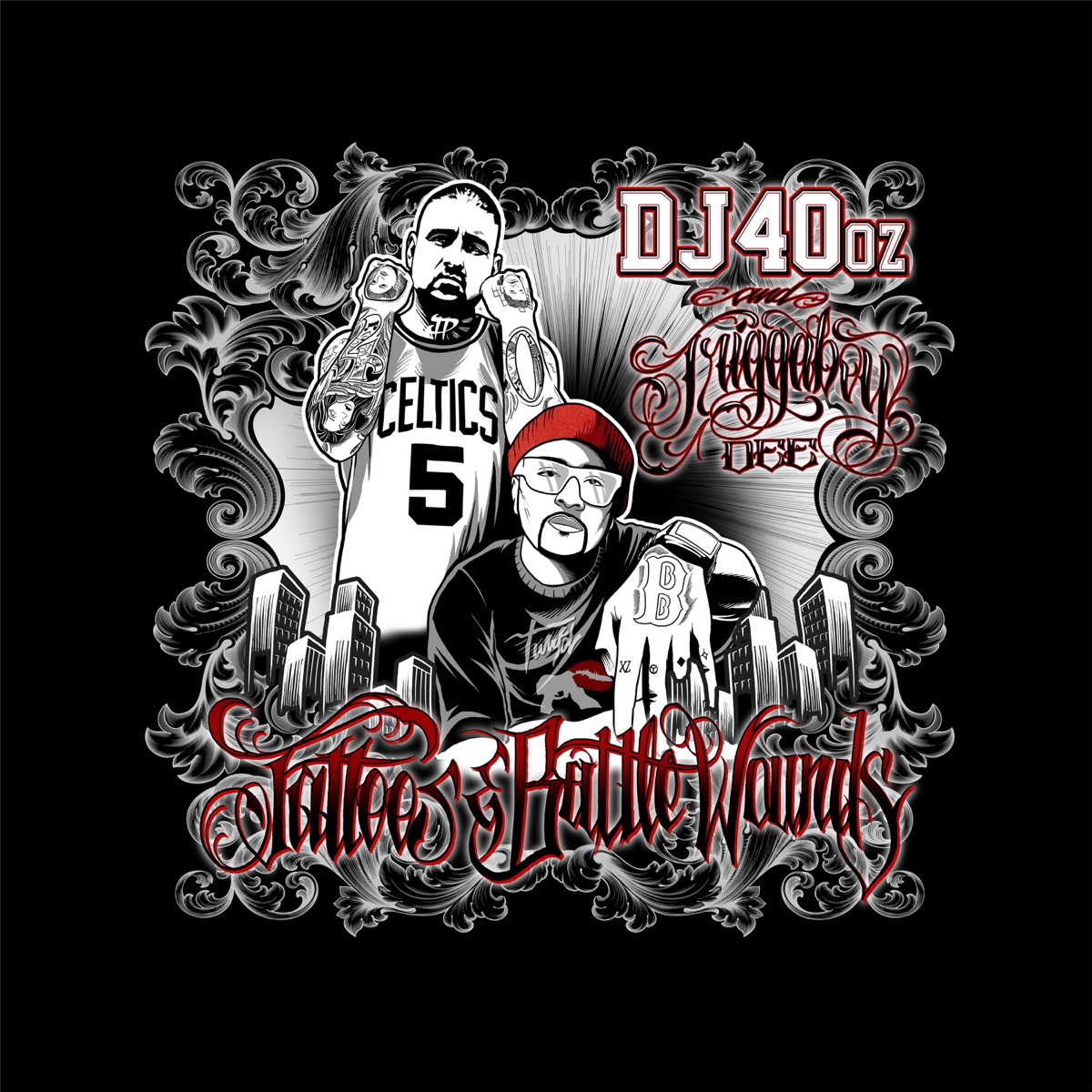 Tattoos & Battle Wounds by Dj 40oz & TriggaBoy Dee album cover