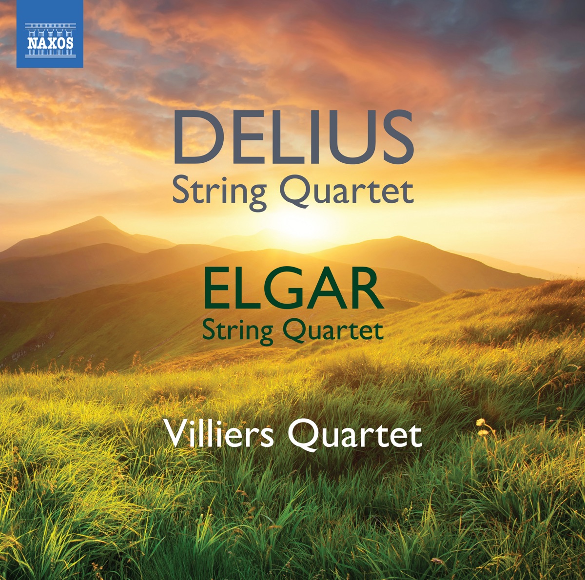 Delius & Elgar: String Quartets by Villiers Quartet album cover
