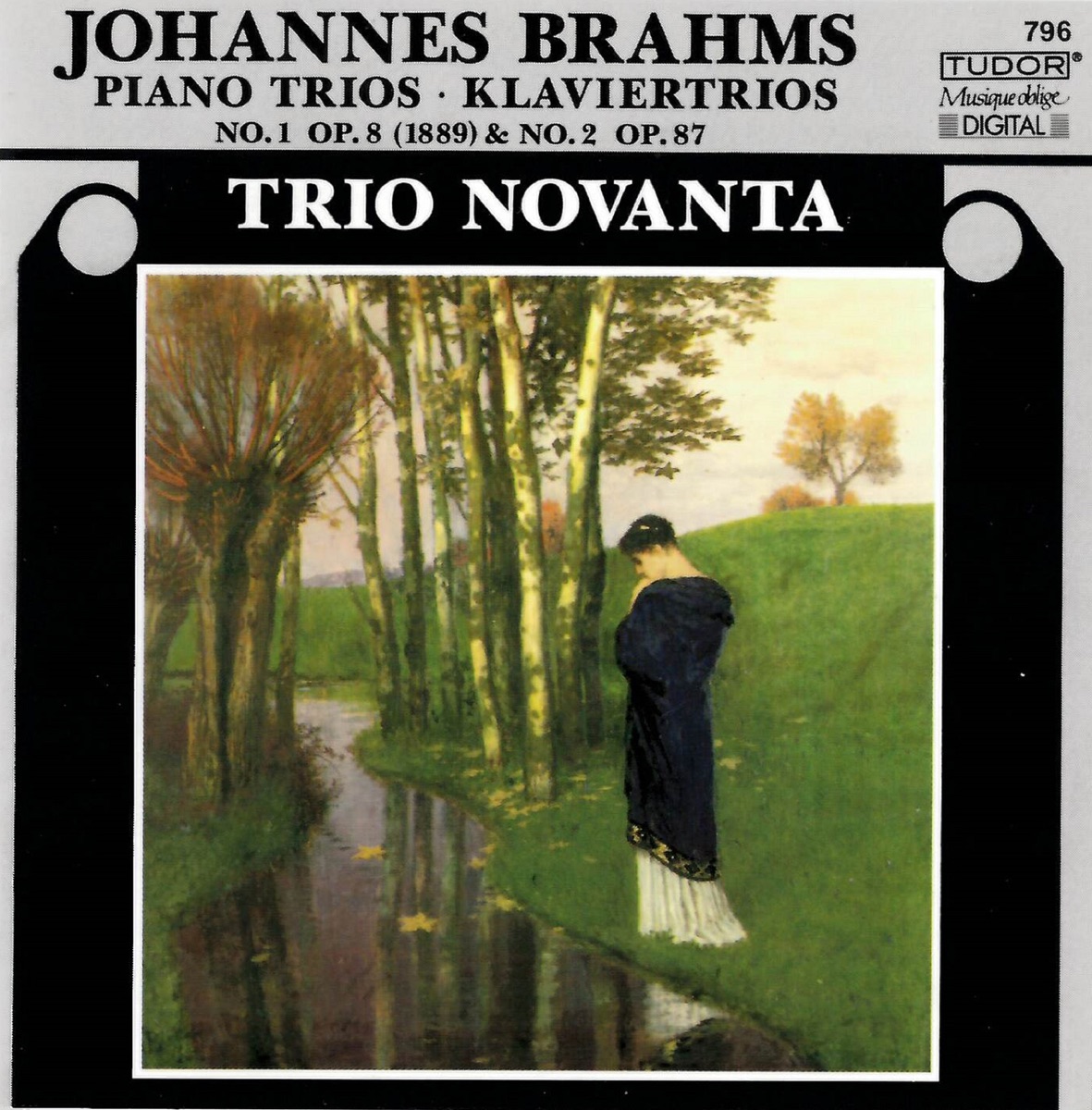 Brahms: Piano Trios Nos. 1 & 2 by Trio Novanta album cover