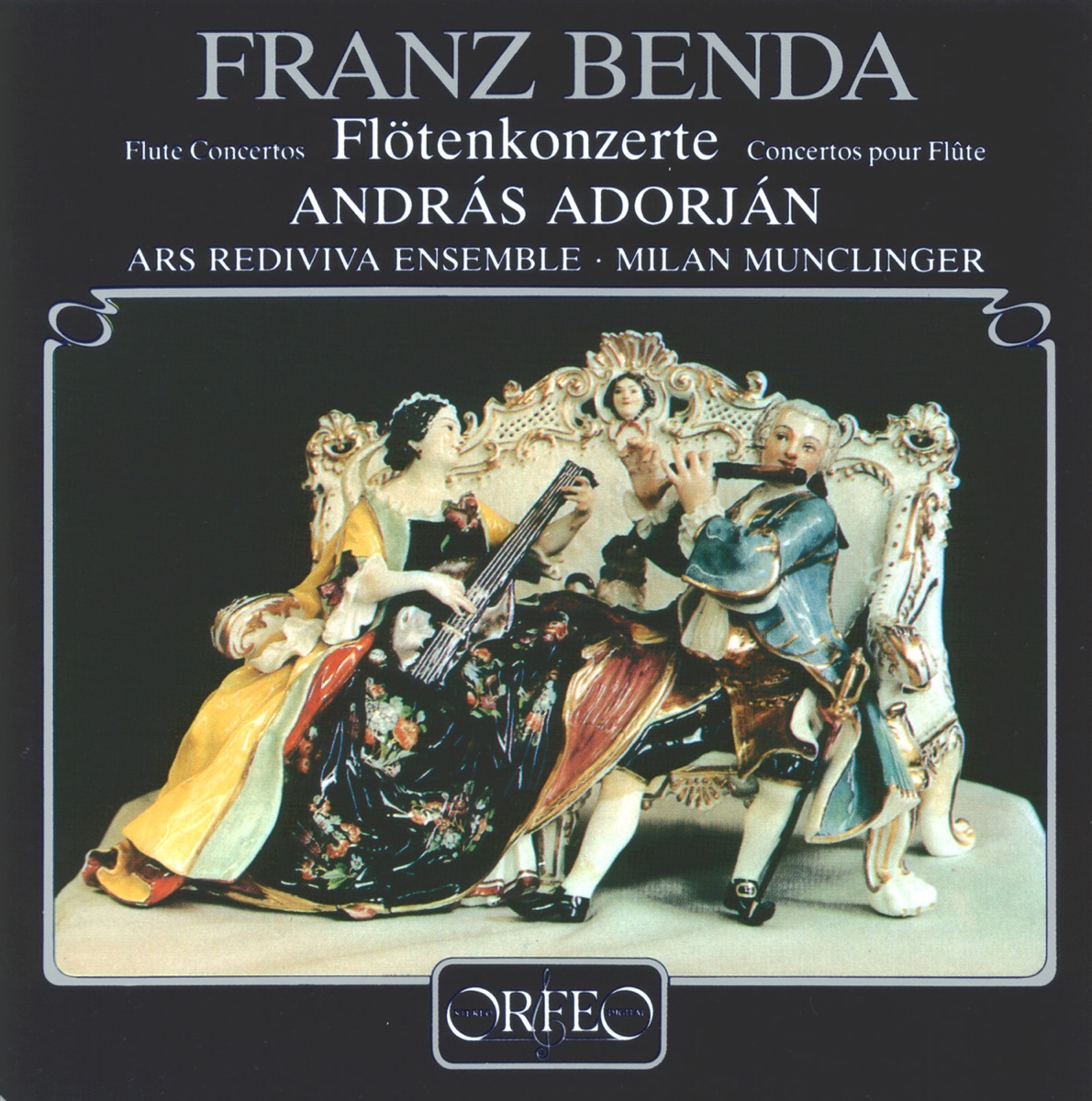 Benda: Flute Concertos by Prague Ars Rediviva Orchestra, Milan Munclinger & Andras Adorjan album cover