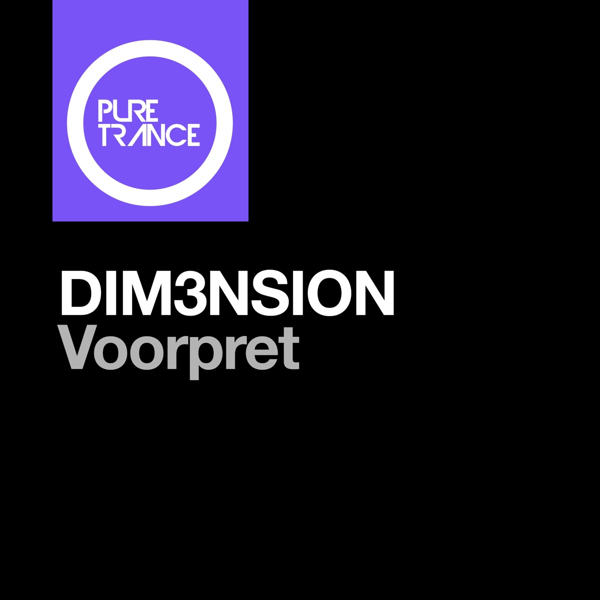 Voorpret - Single by DIM3NSION album cover
