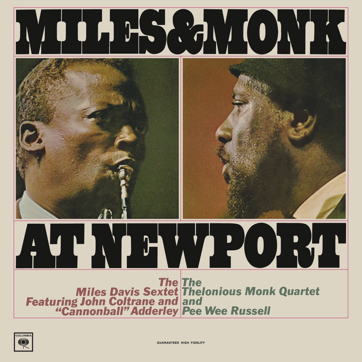 Miles and Monk at Newport (Live) by Miles Davis Sextet album cover