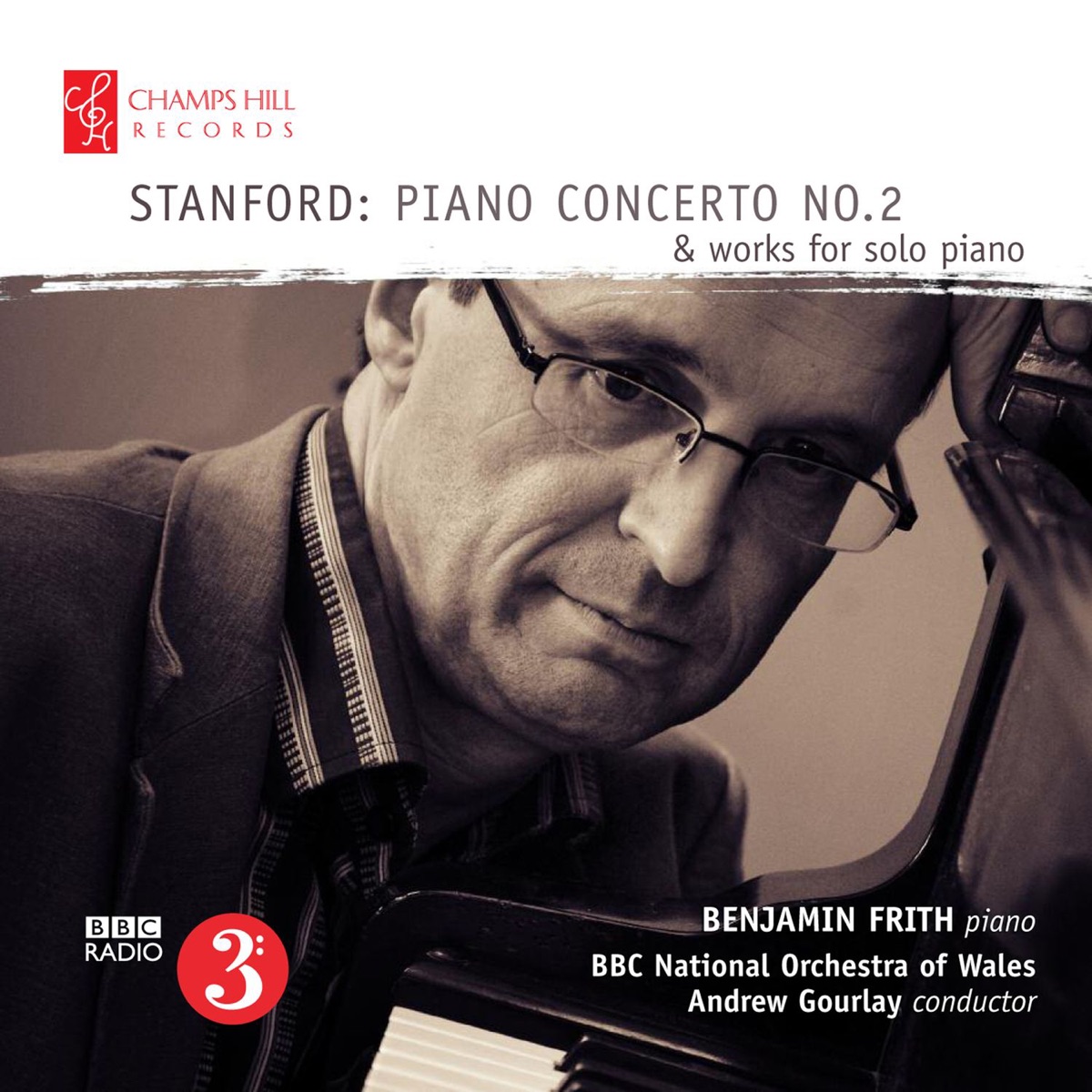 Stanford: Piano Concerto No. 2 & Works for Solo Piano by Benjamin Frith, BBC National Orchestra of Wales & Andrew Gourlay album cover