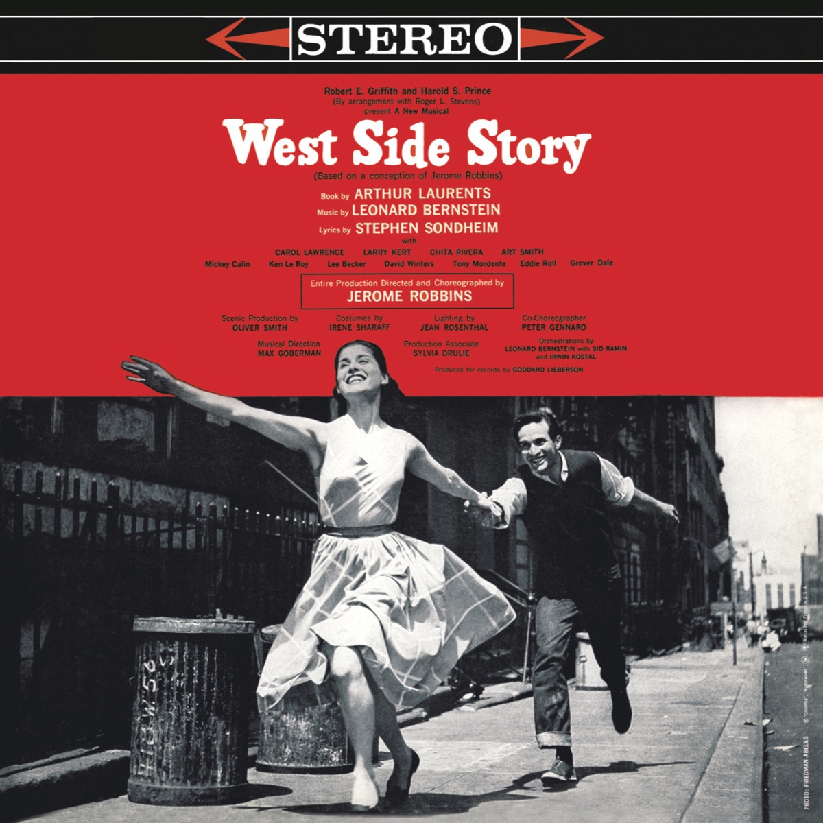 West Side Story (Original 1957 Broadway Cast Recording) by Leonard Bernstein, Stephen Sondheim, Larry Kert, Carol Lawrence & Chita Rivera album cover