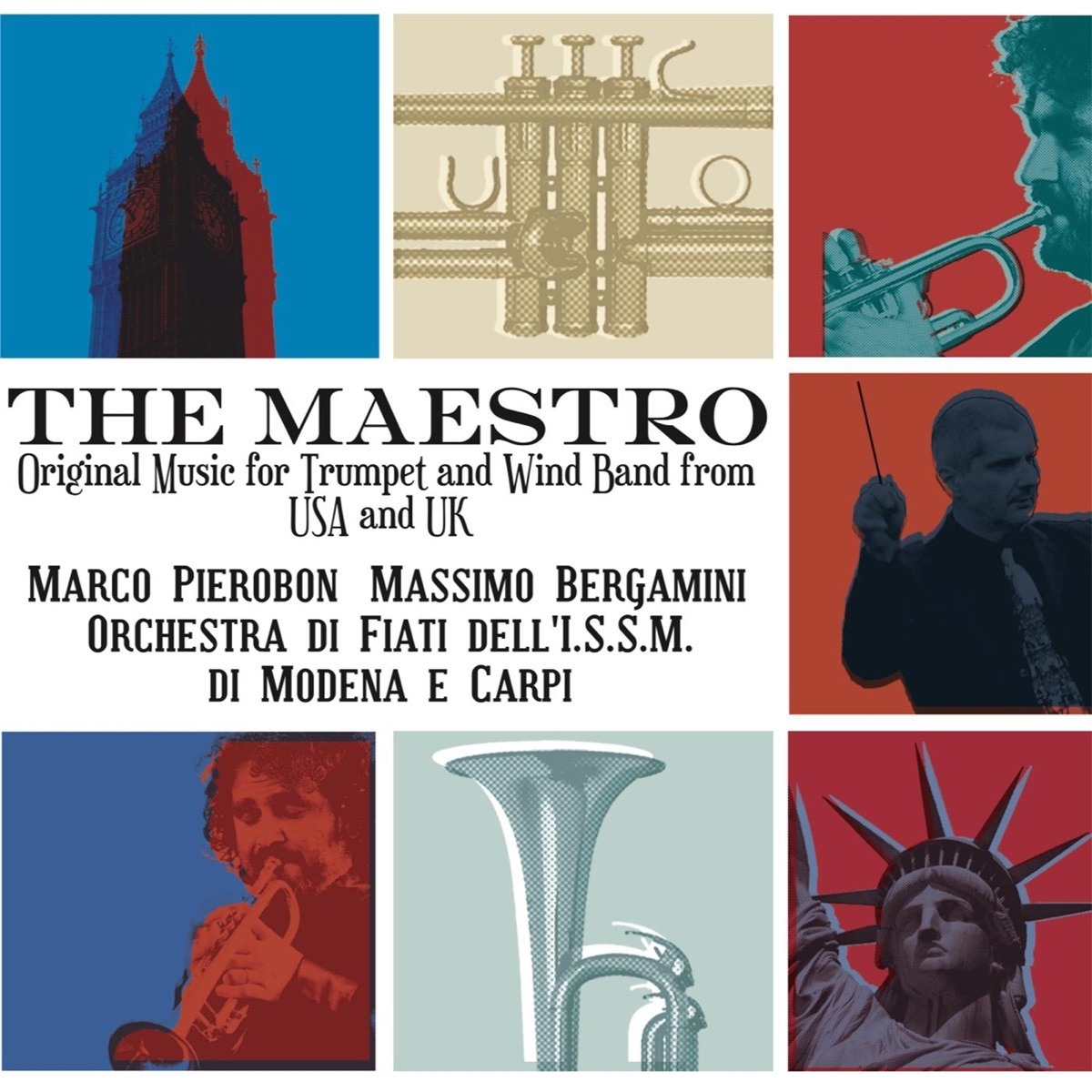 The Maestro by Marco Pierobon, Orchestra di Fiati dell'ISSM di Modena e Carpi & Massimo Bergamini album cover