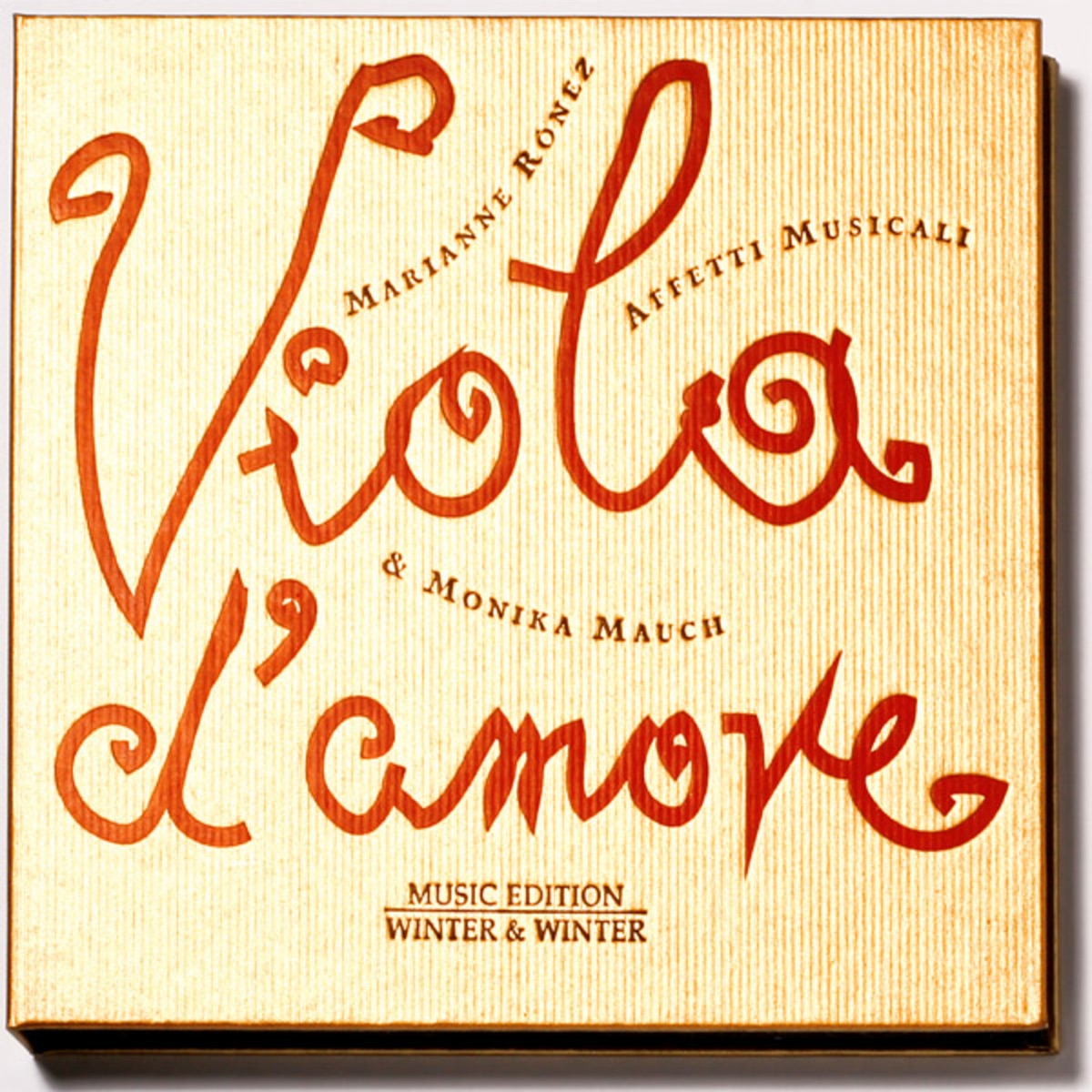 Viola d'amore by Affetti Musicali, Monika Mauch & Marianne Ronez album cover