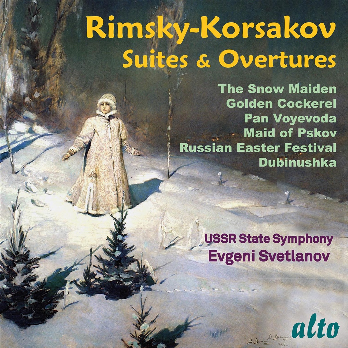 Rimsky Korsakov: Suites & Overtures by USSR State Symphony Orchestra & Evgeny Svetlanov album cover