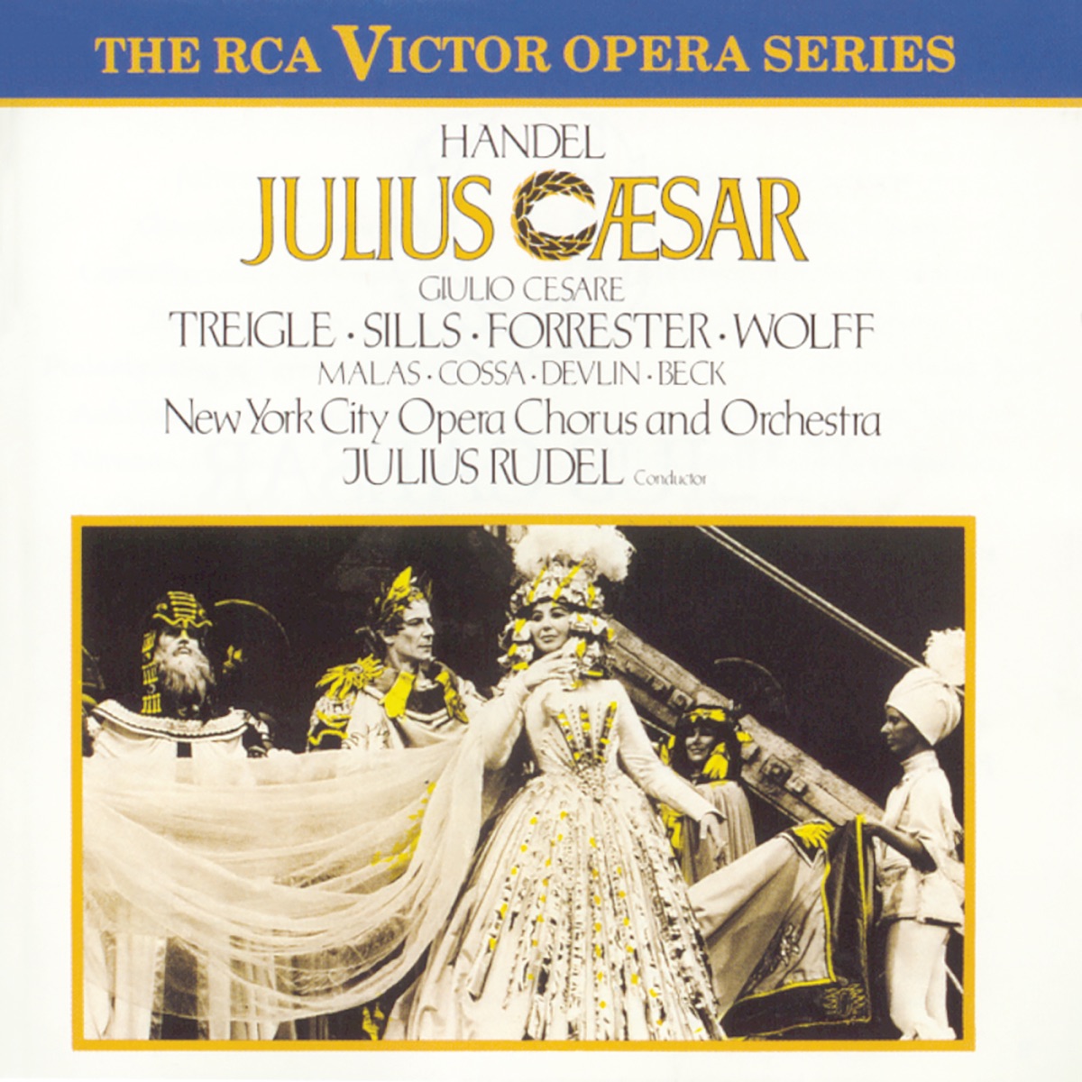 Julius Caesar, HWV 17 (Remastered) by Julius Rudel, Norman Treigle, Beverly Sills, Beverly Wolff, Maureen Forrester, New York City Opera Chorus & New York City Opera Orchestra album cover