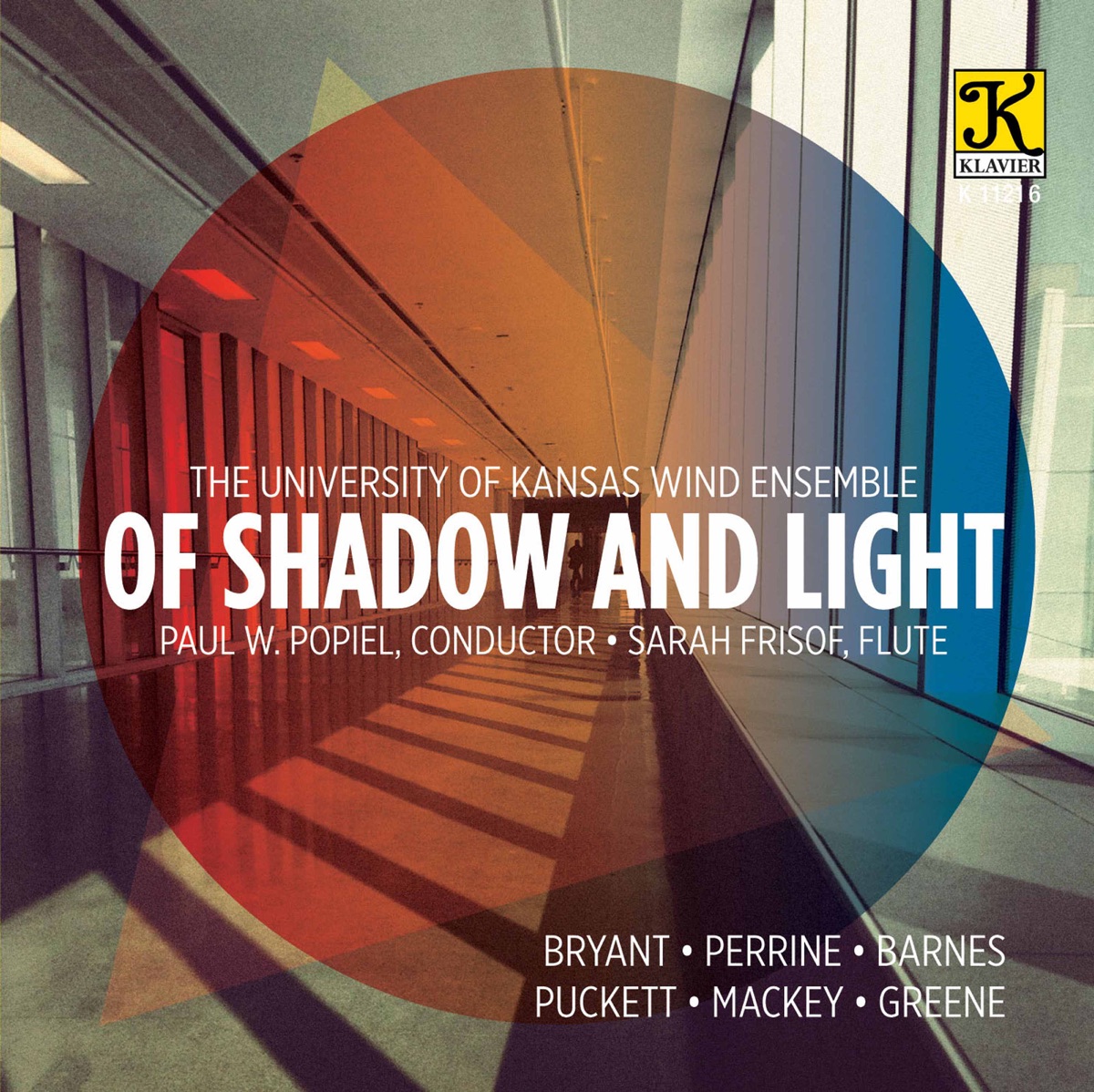 Of Shadow & Light by University of Kansas Wind Ensemble & Paul Popiel album cover