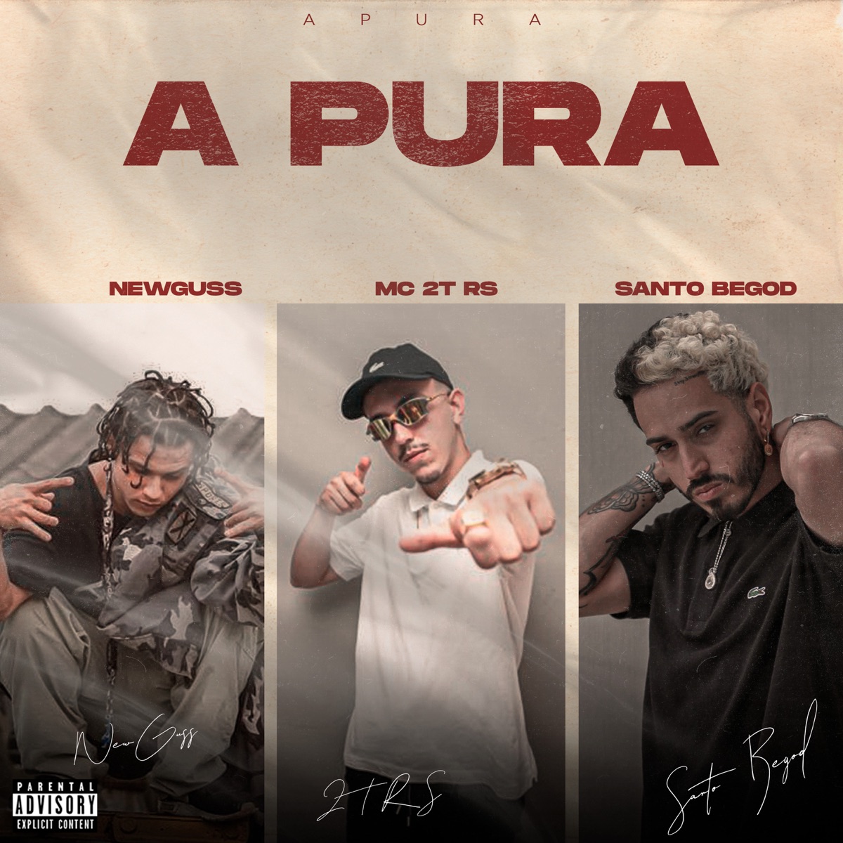 A Pura (feat. New Guss & Santo Begod) - Single by Mc 2T Rs album cover