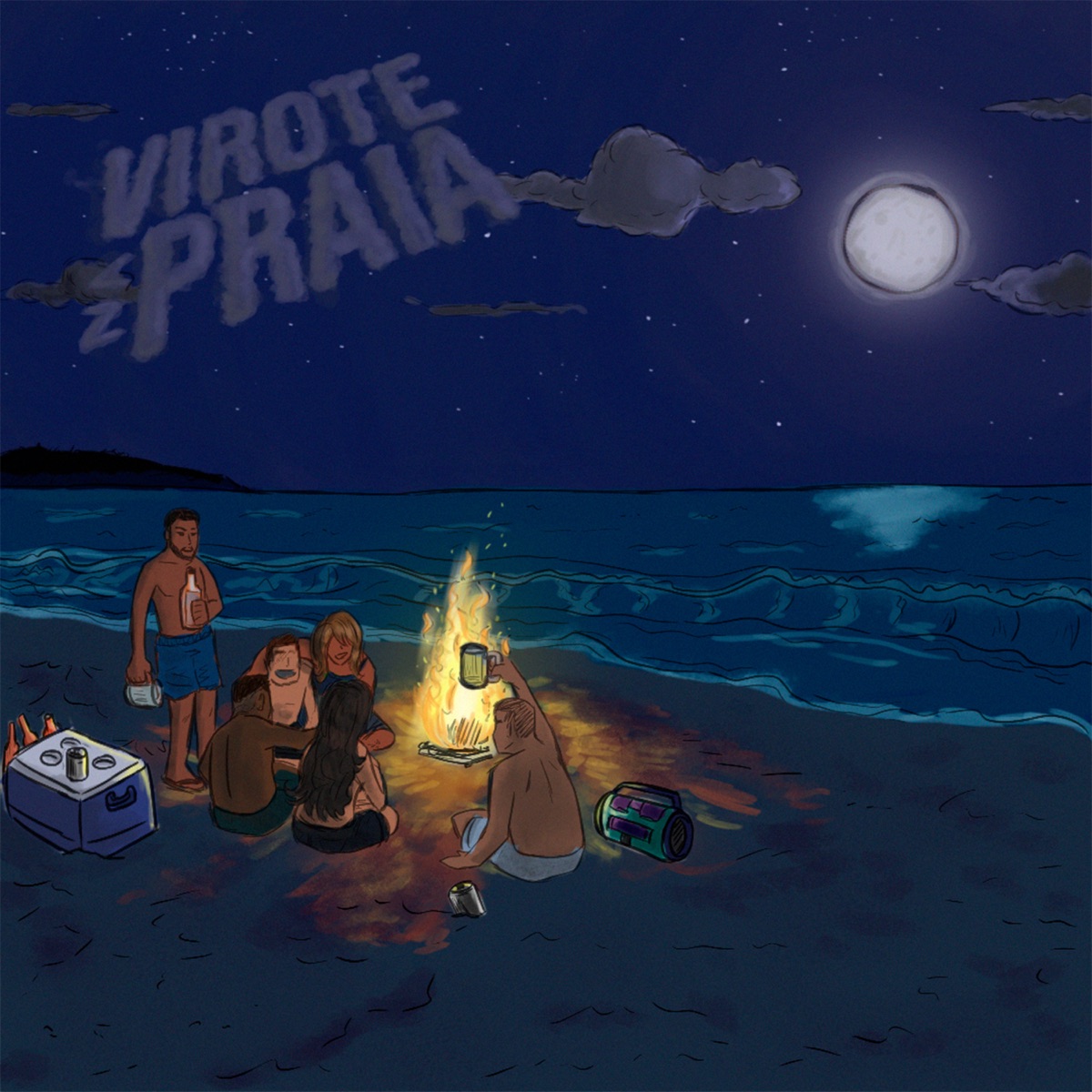 Virote na Praia - EP by Dollinho & yank album cover