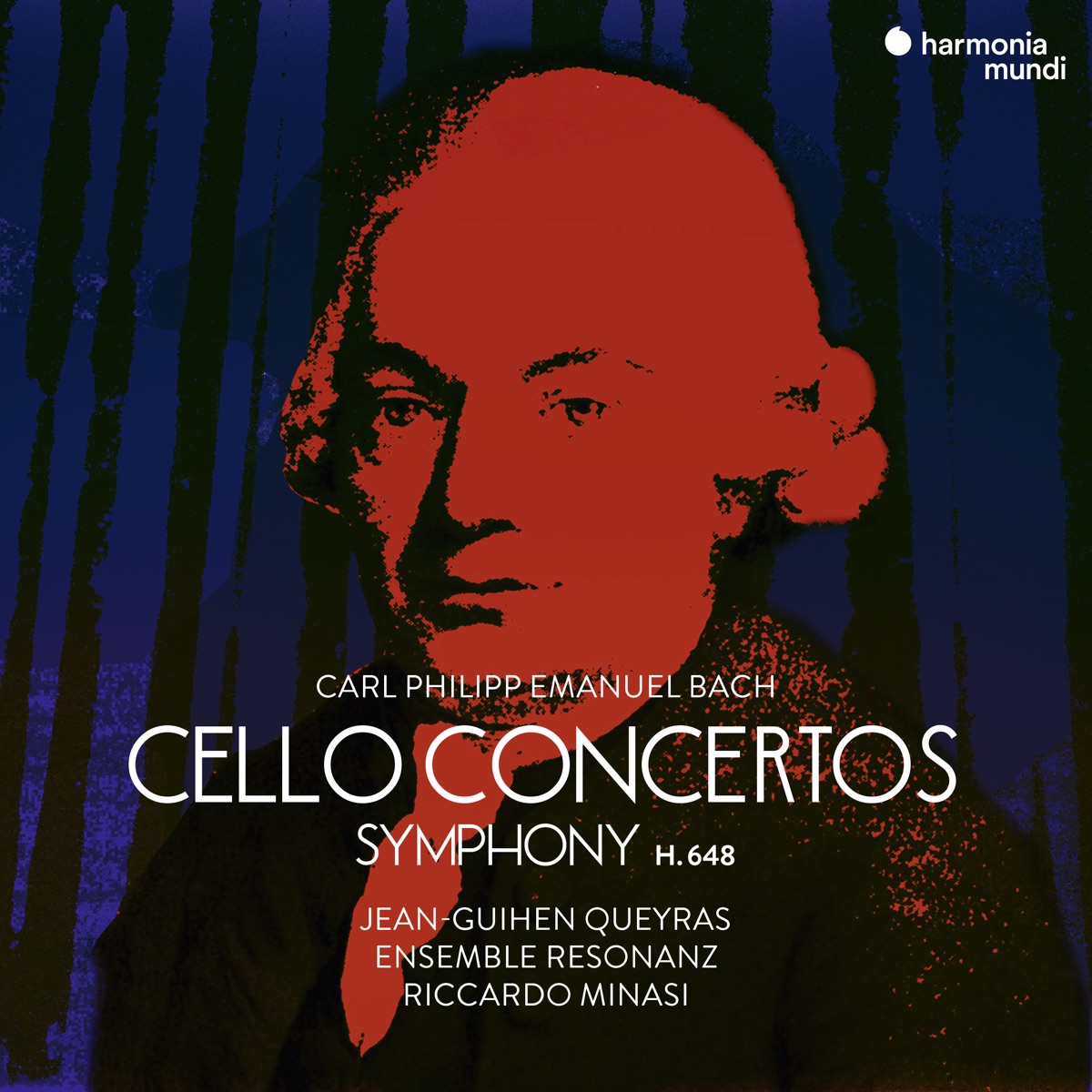 C.P.E. Bach: Cello Concertos by Jean-Guihen Queyras, Riccardo Minasi & Ensemble Resonanz album cover