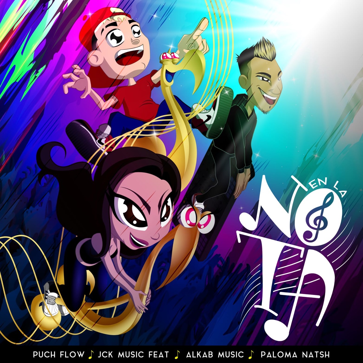 En La Nota (feat. Alkab Music & Paloma Natsh) - Single by JCK Music & Puch Flow album cover
