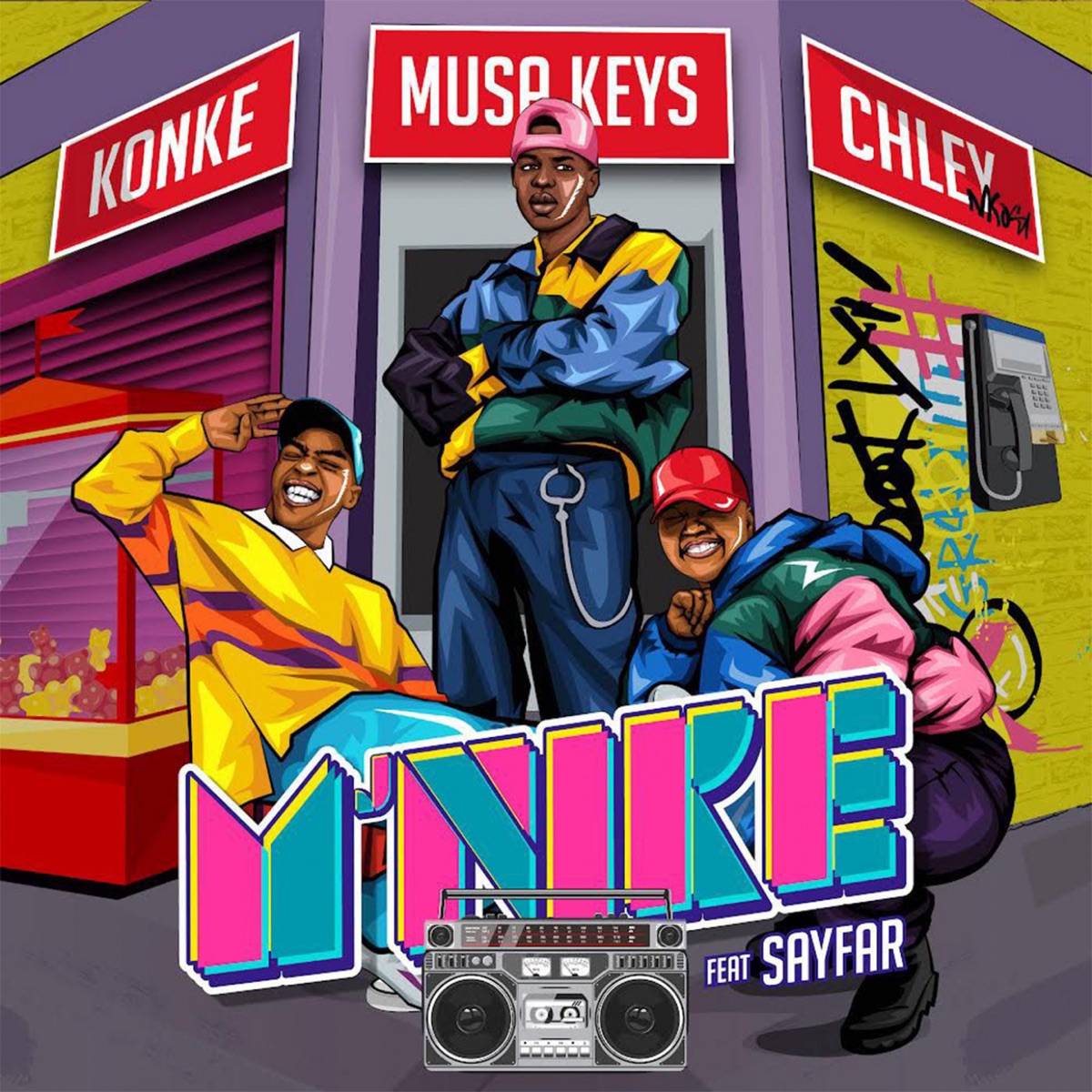M'nike (feat. Sayfar) - Single by Konke, Musa Keys & Chley album cover