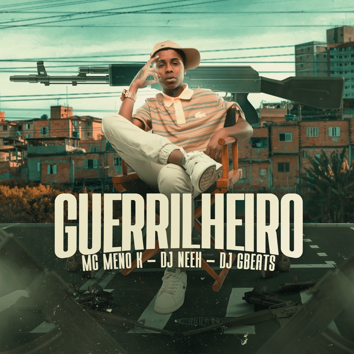 Guerrilheiro - Single by MC Meno K, DJ Neeh & Dj Gbeats album cover